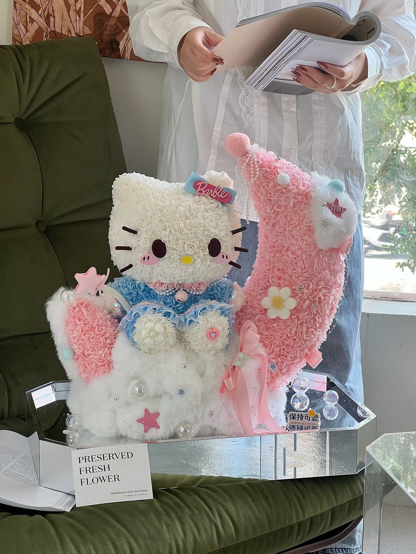 Kitty Full Moon ๐ง๐ป Preserved Flowers Box ๐ธ๐ฌ SG In Stock