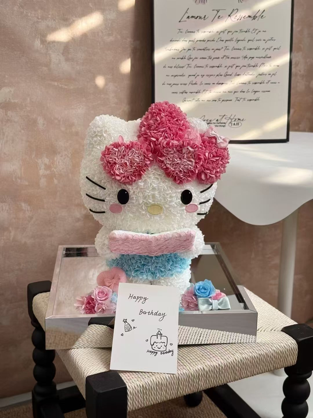 Kitty β€οΈ Studying π Kitty Reading Books Preserved Flowers Box πΈπ¬ SG In Stock