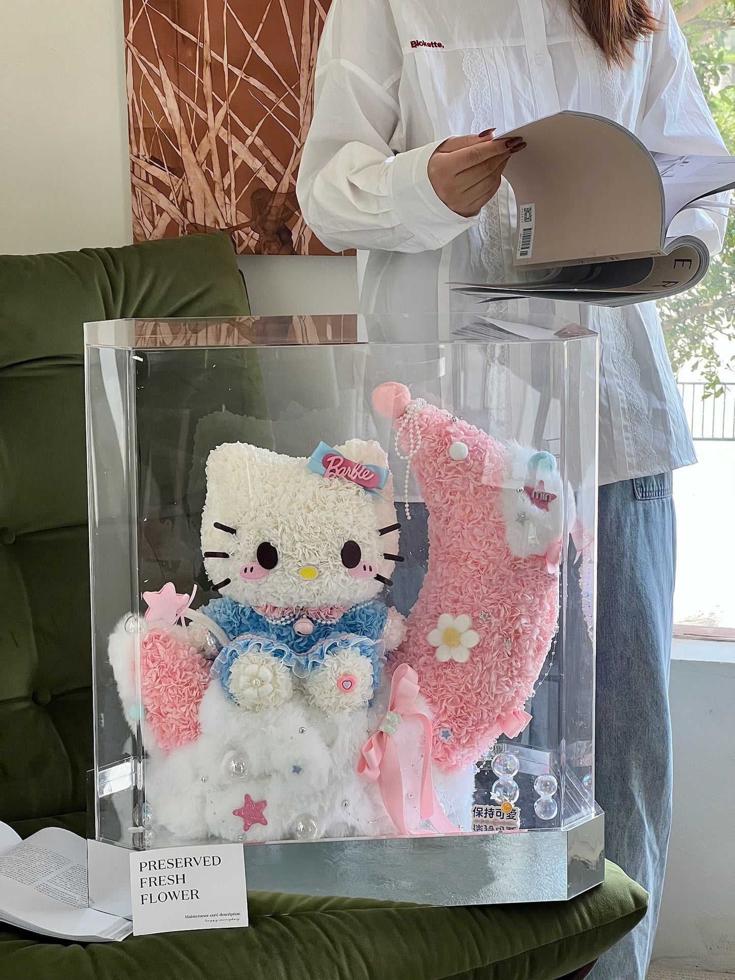 Kitty Full Moon ๐ง๐ป Preserved Flowers Box ๐ธ๐ฌ SG In Stock