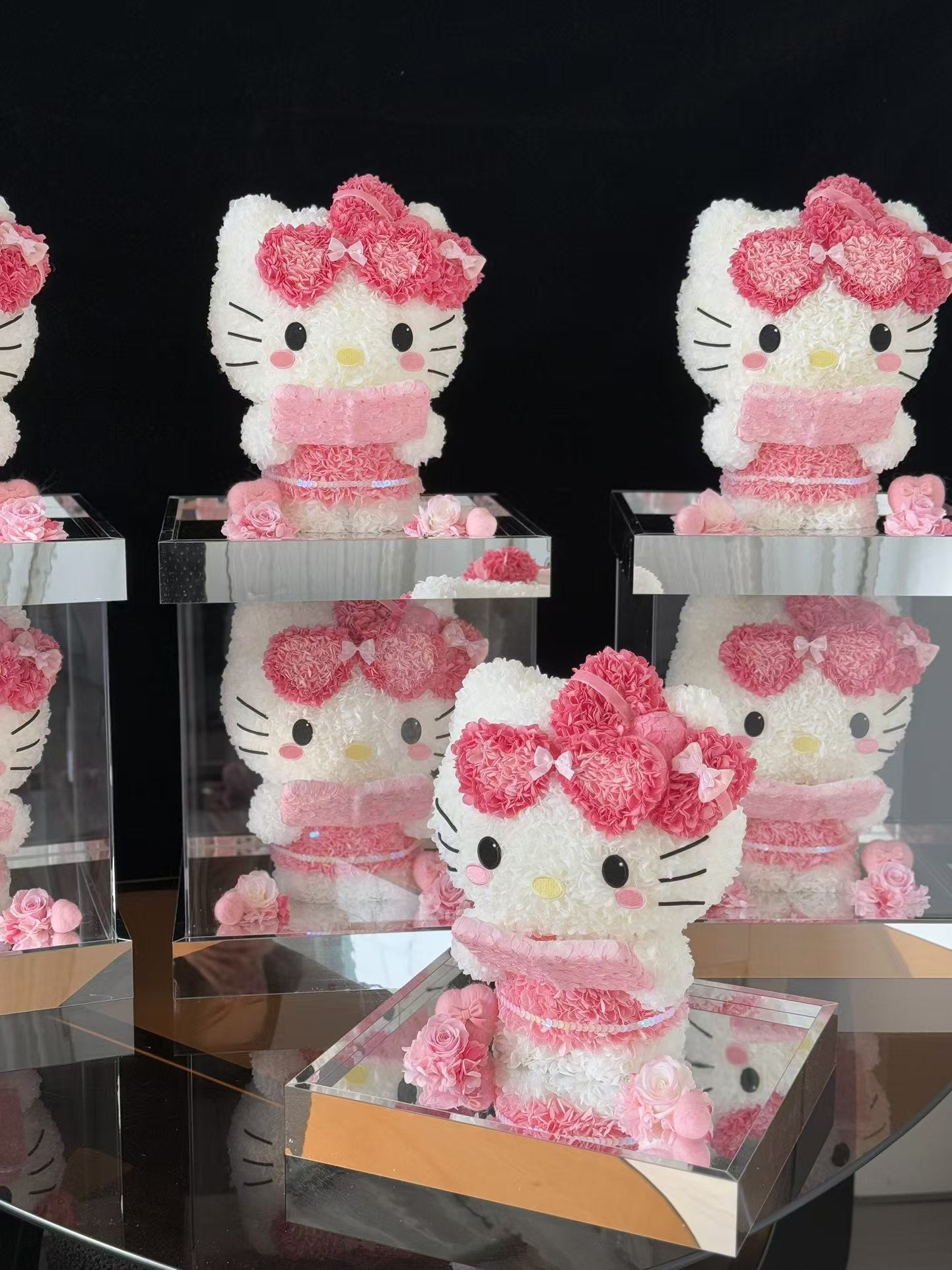 Kitty ❤️ Studying 📖 Kitty Reading Books Preserved Flowers Box 🇸🇬SG In stock
