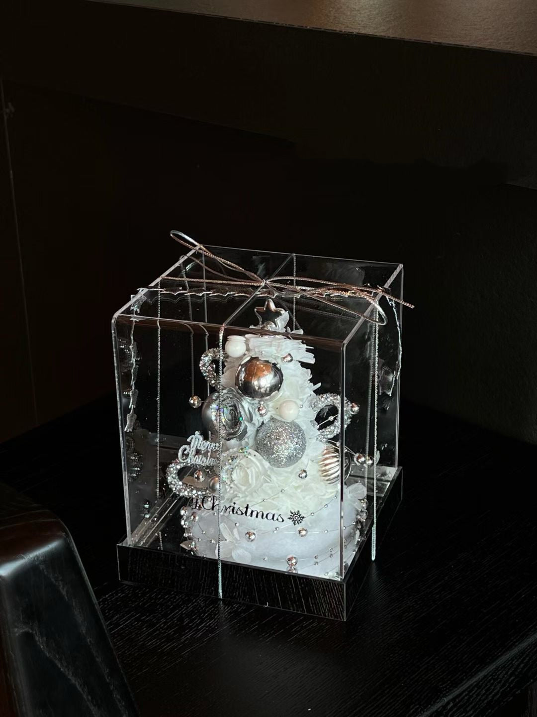 Christmas Gift Box Preserved Flowers Xmas Tree