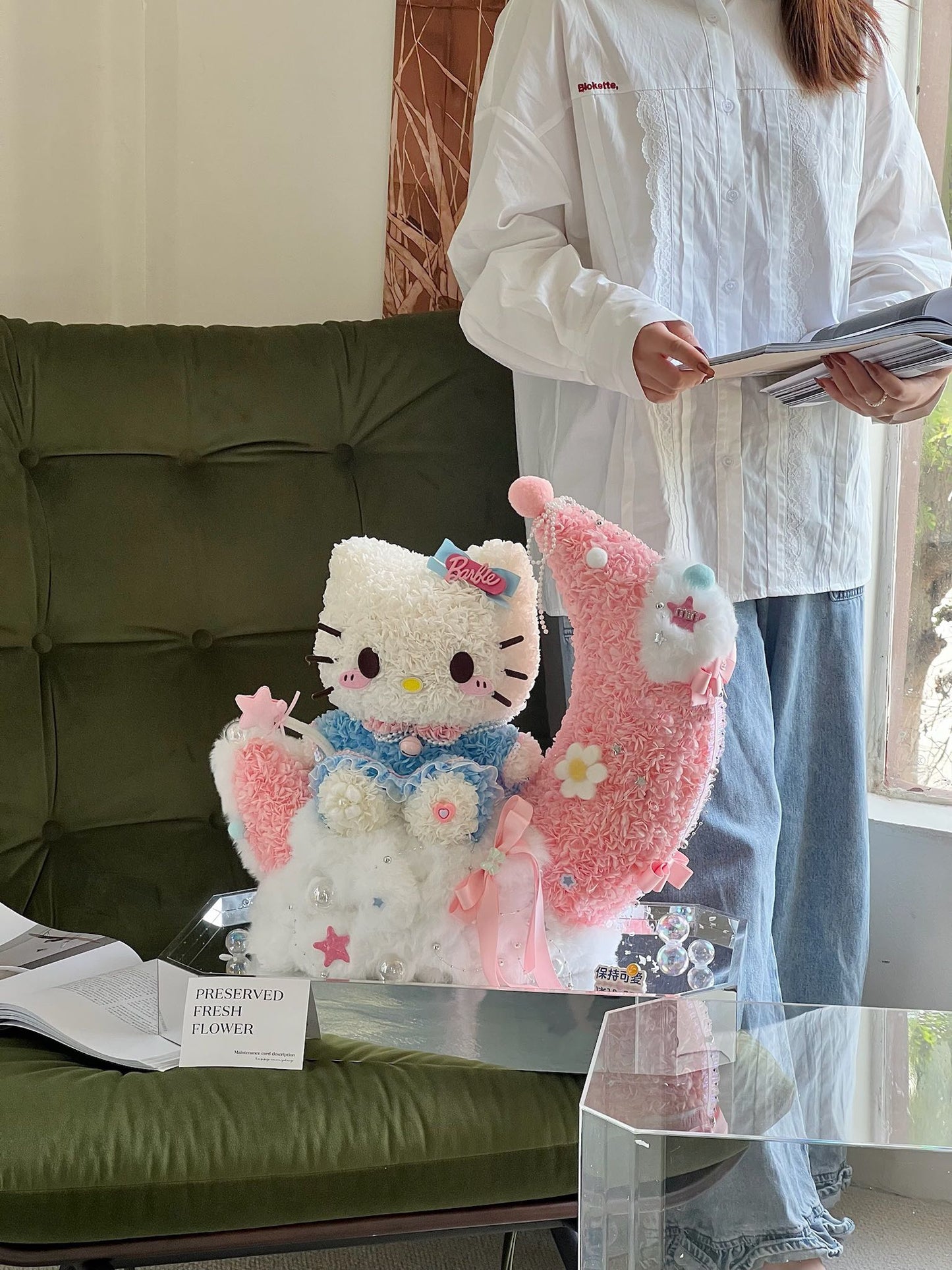 Kitty Full Moon ๐ง๐ป Preserved Flowers Box ๐ธ๐ฌ SG In Stock