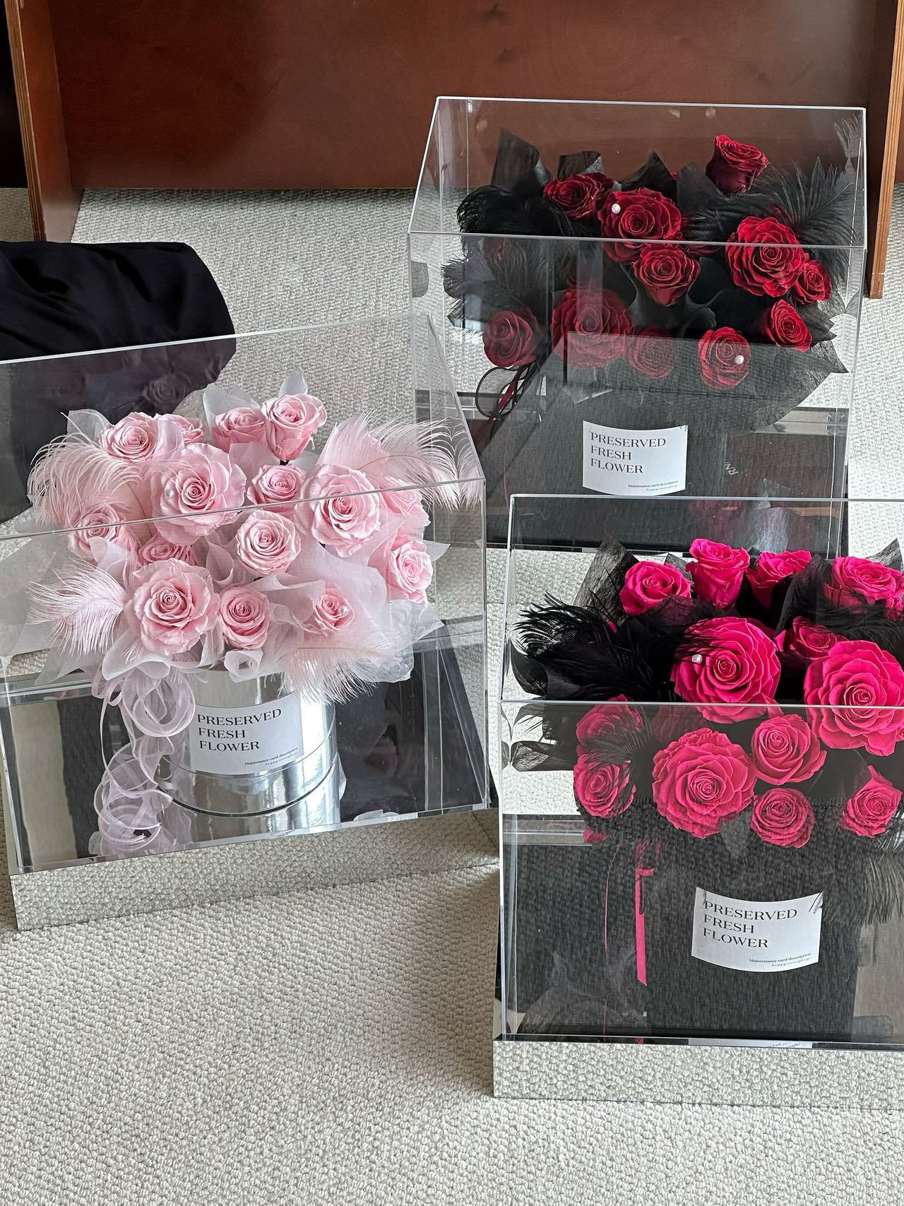 Ecuador Preserved Roses Fur Gift Box 🇸🇬 SG In Stock