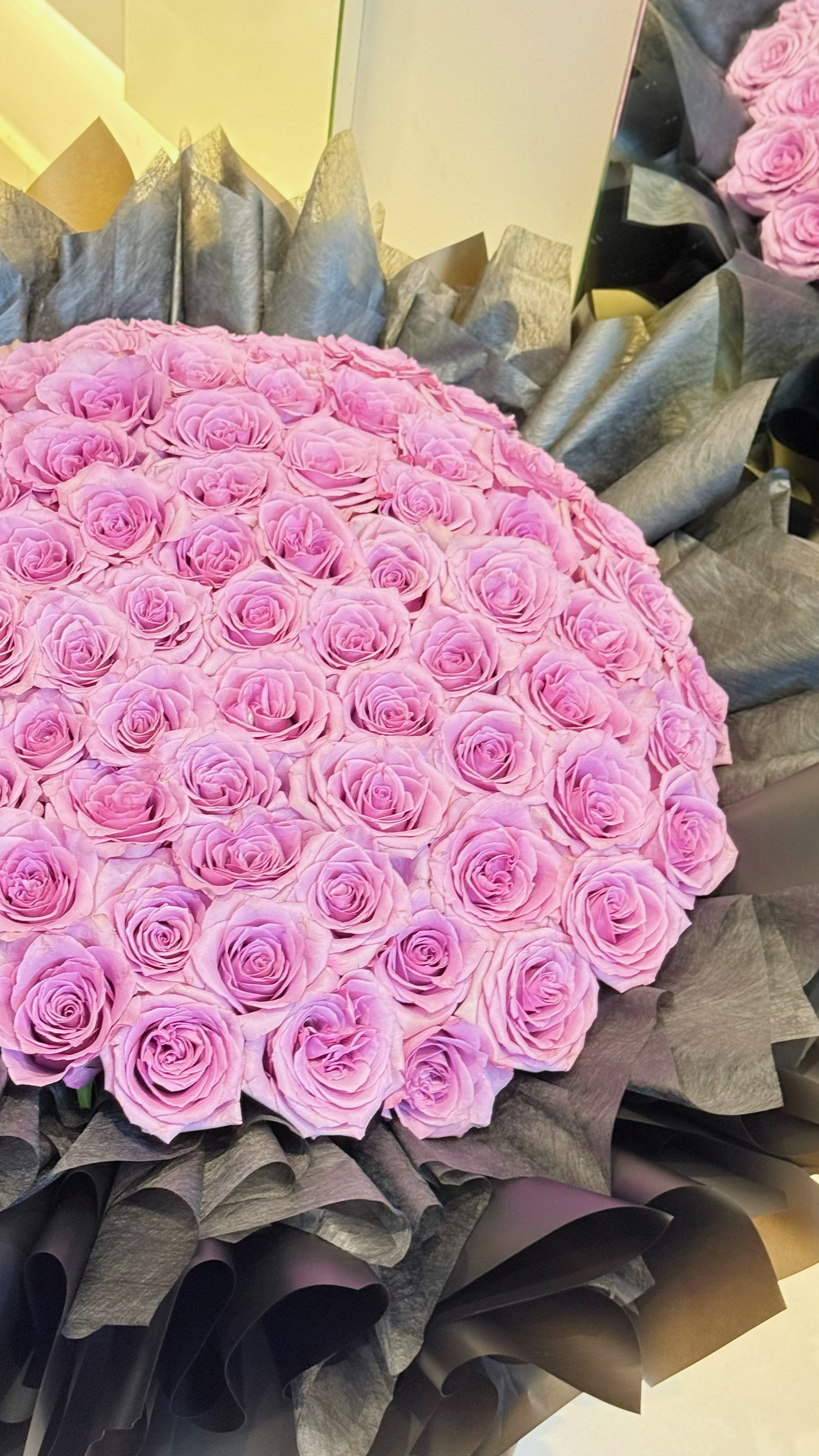 Premium Fresh Roses Bouquet ๐ 60stk