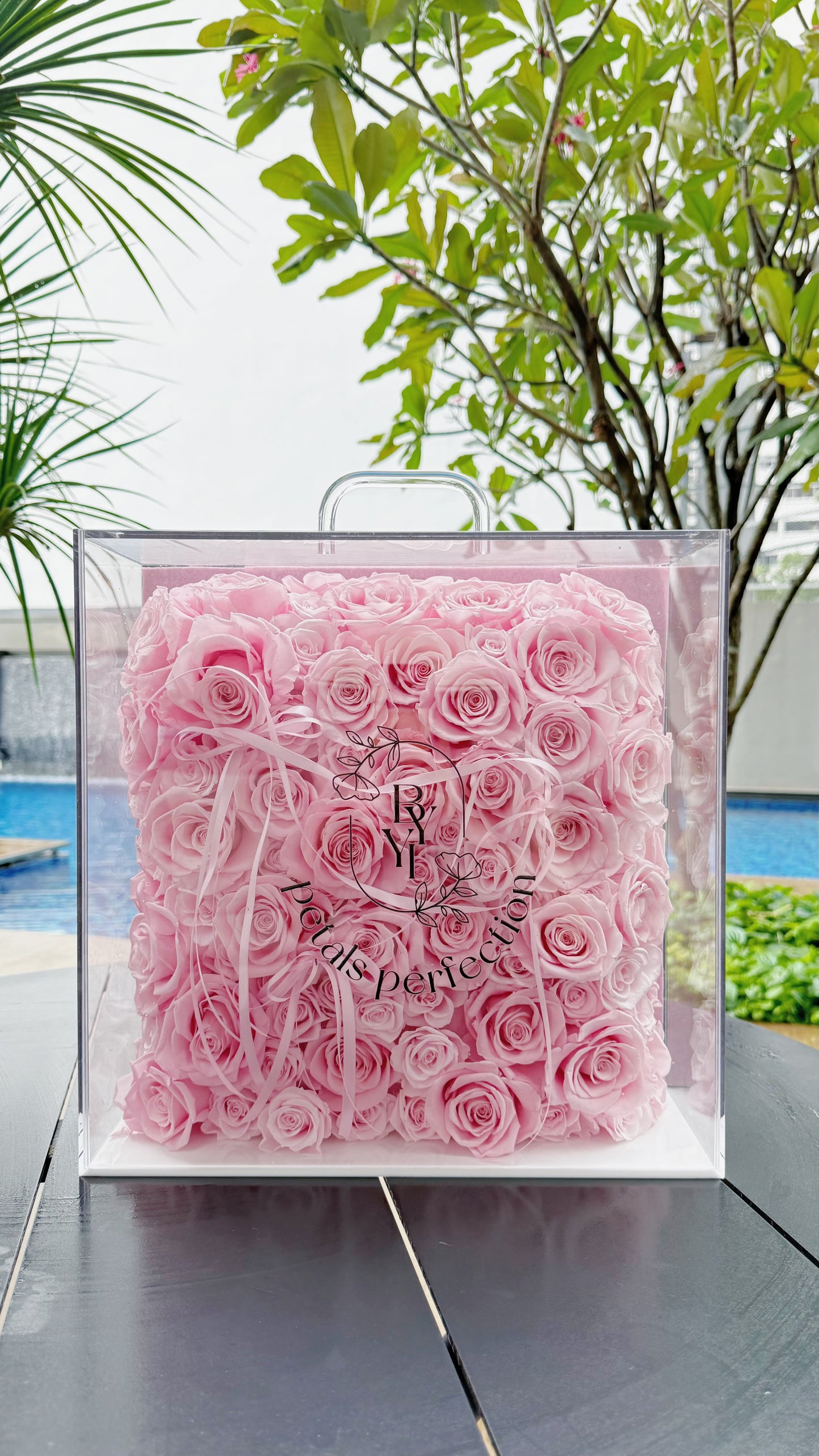 Forever Love ๐ธ Sakura Pink Preserved Roses Box ๐ธ๐ฌ SG In Stock