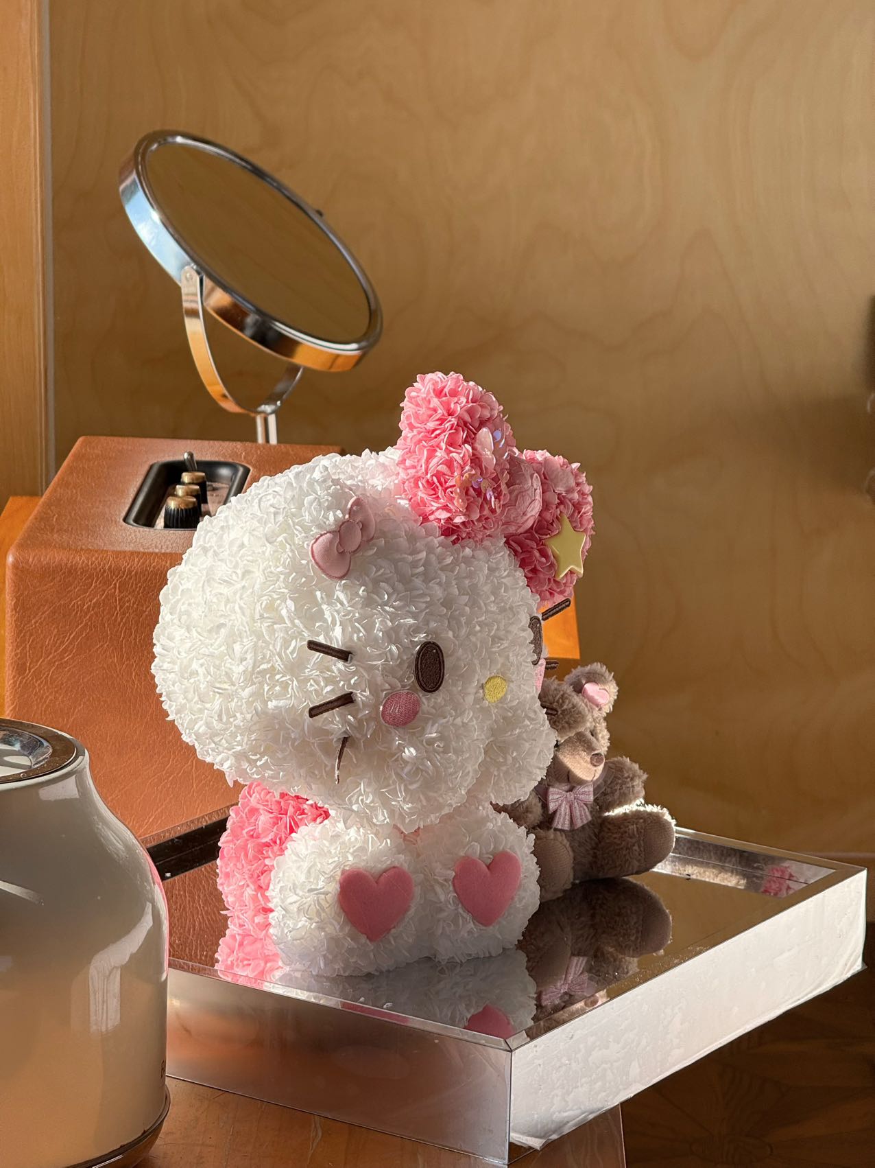 Shy Kitty & Teddy Preserved Flowers Box
