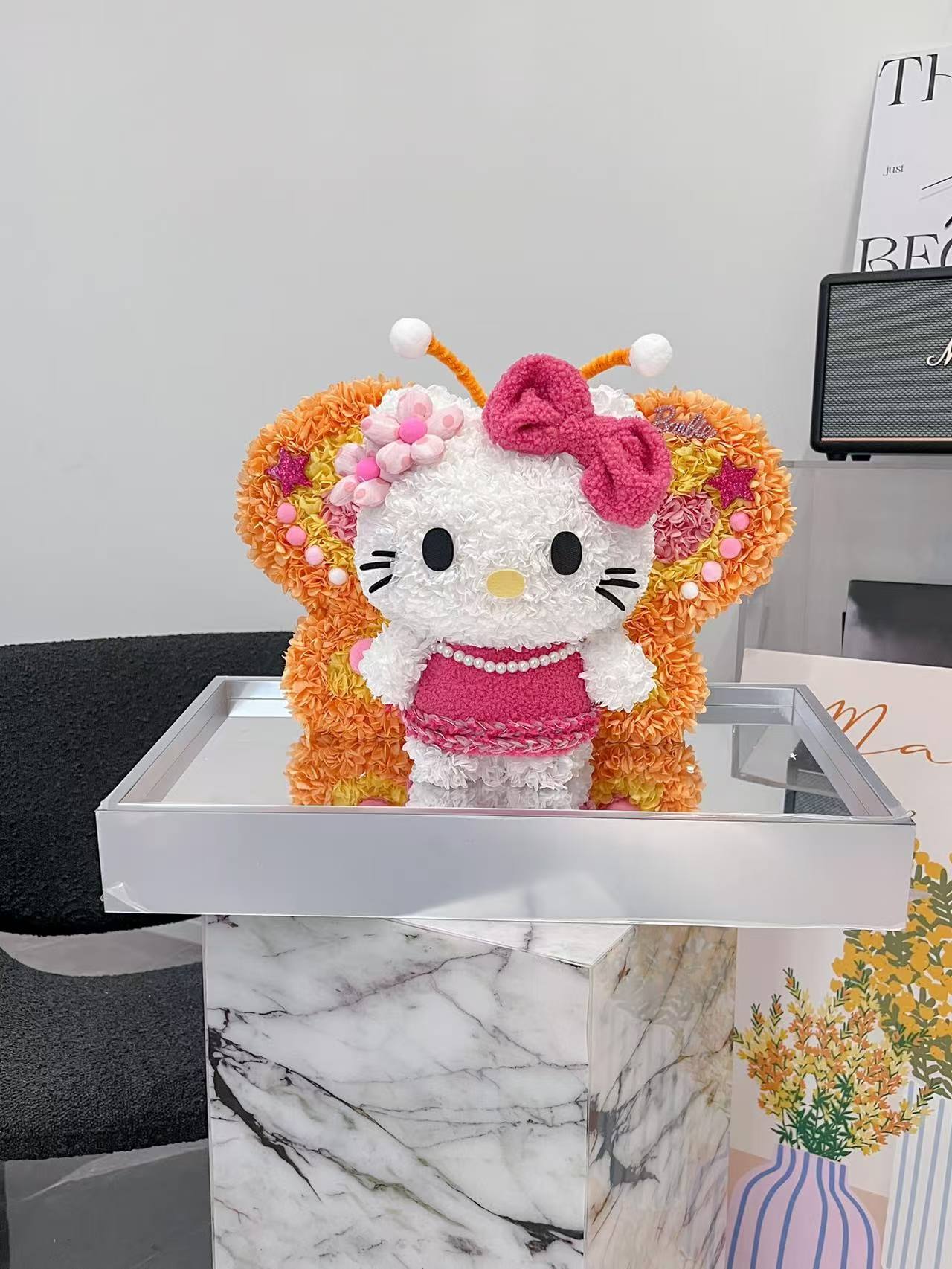 Butterfly ๐ฆ Kitty Preserved Flowers Box ๐งก SG In Stock ๐ธ๐ฌ
