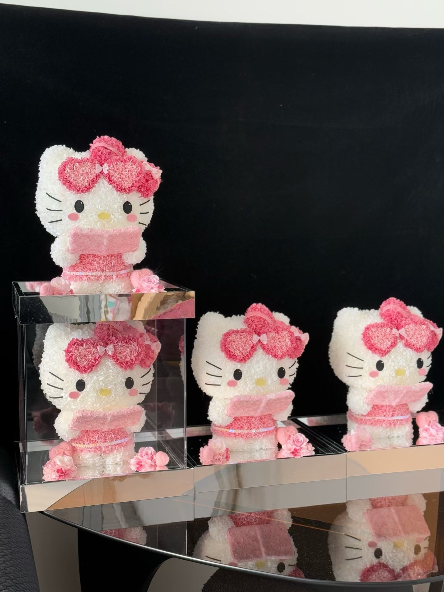 Kitty ❤️ Studying 📖 Kitty Reading Books Preserved Flowers Box 🇸🇬SG In stock