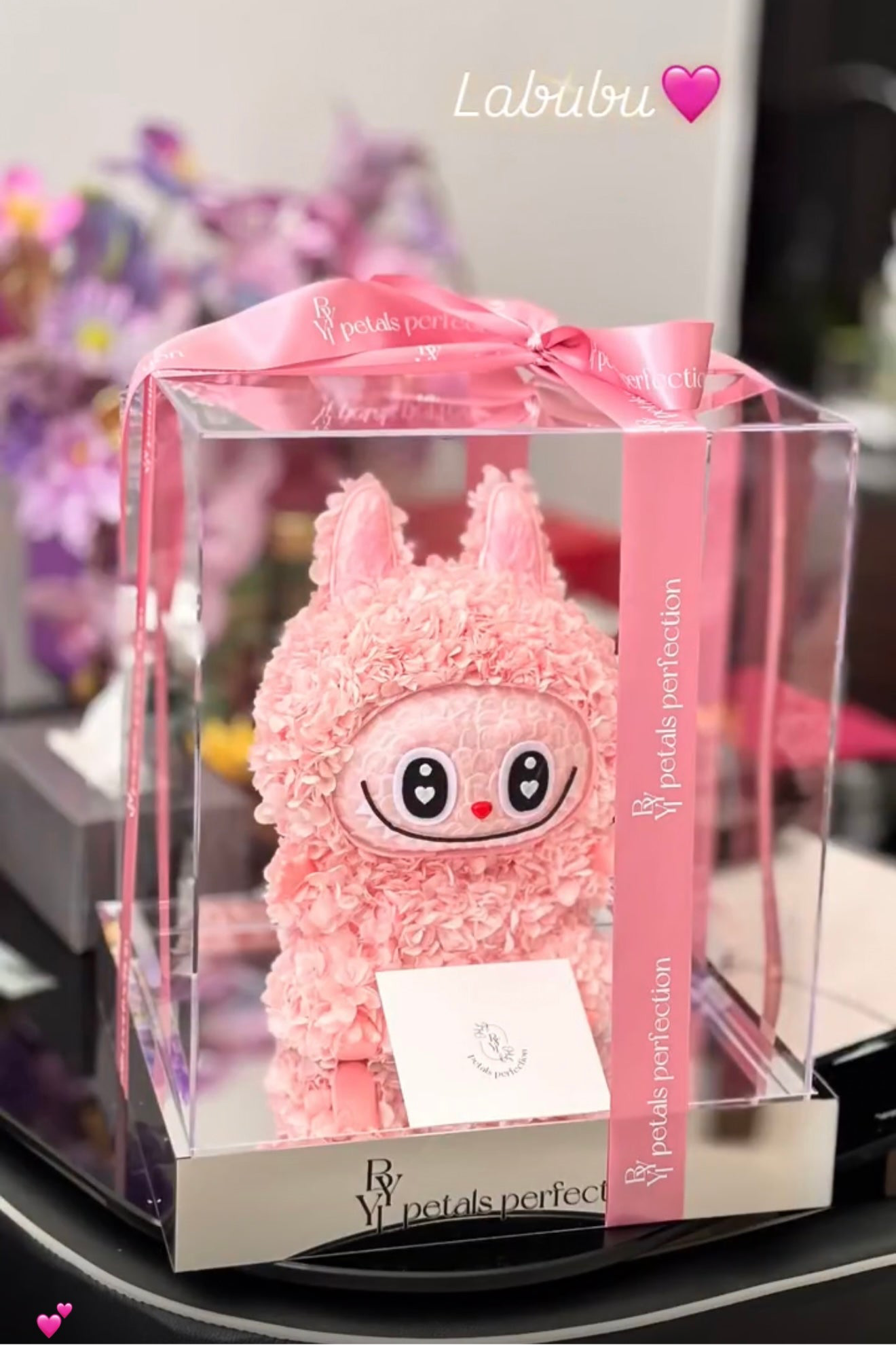 Labubu Preserved Flowers Box Medium Size 🇸🇬 SG In Stock