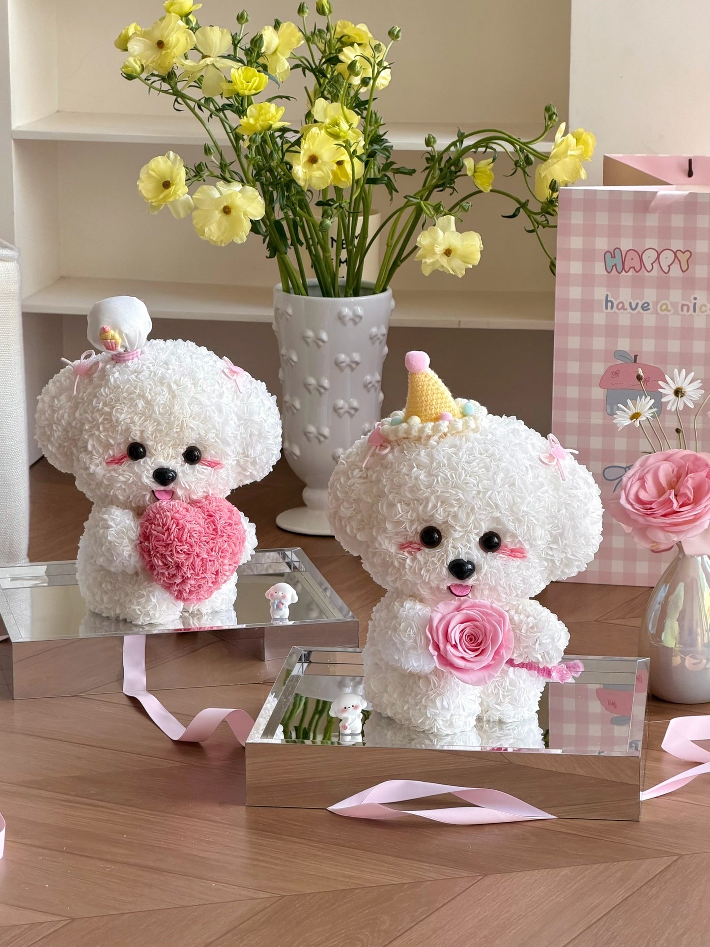 Puppy Love Preserved Flowers Box 🩷
