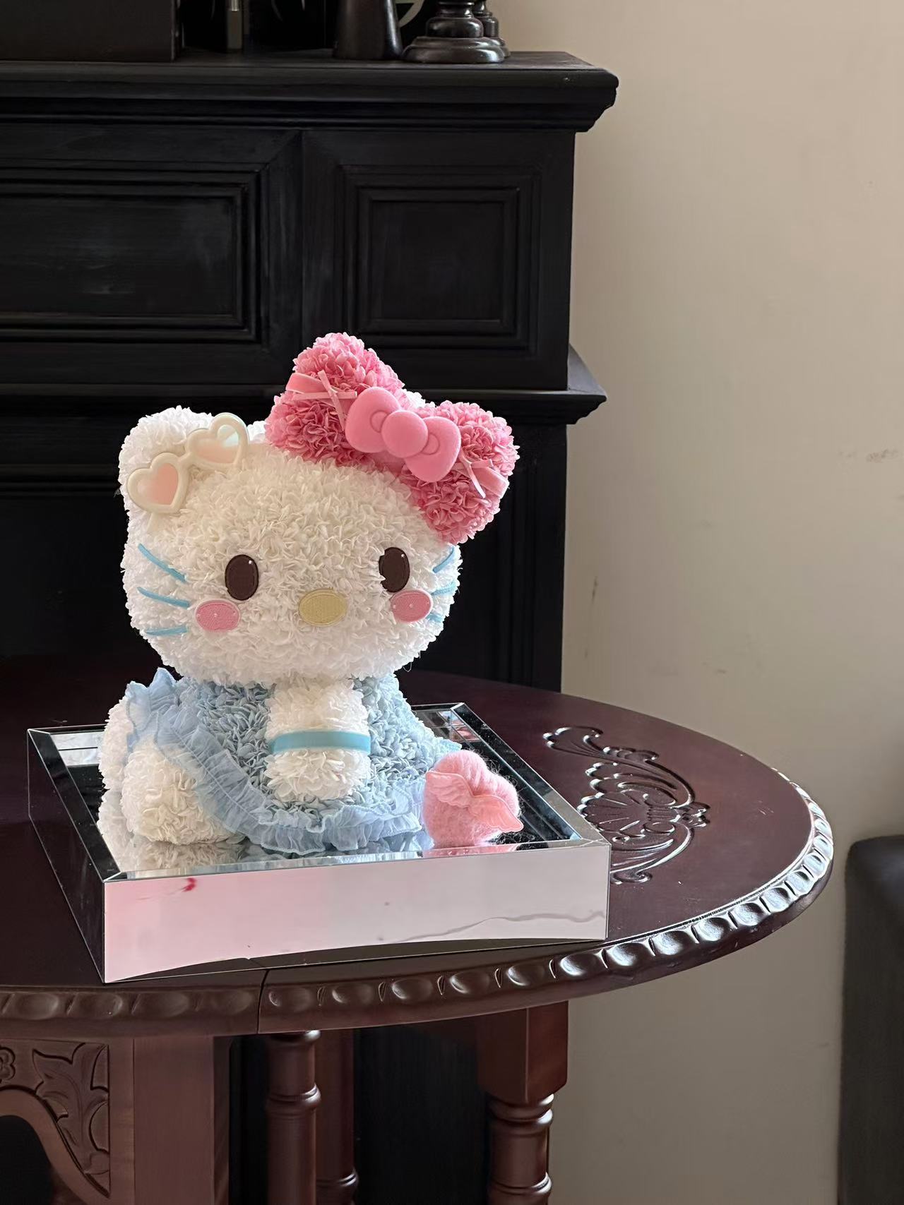 Hello Kitty 🩵 Preserved Flowers Gift Box 🇸🇬 SG In Stock