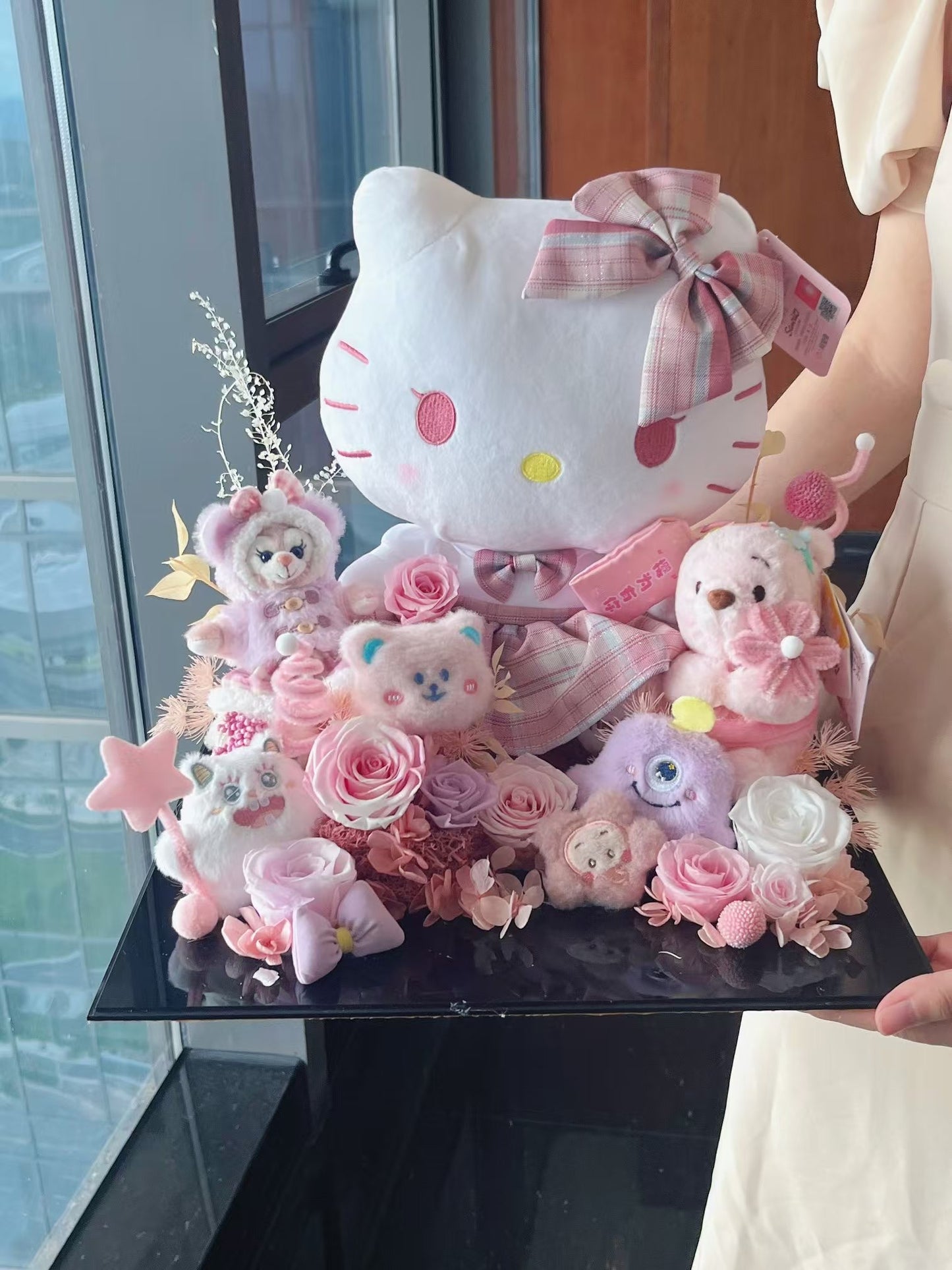 Kitty Pink Preserved Flowers Garden 🇸🇬 SG In Stock