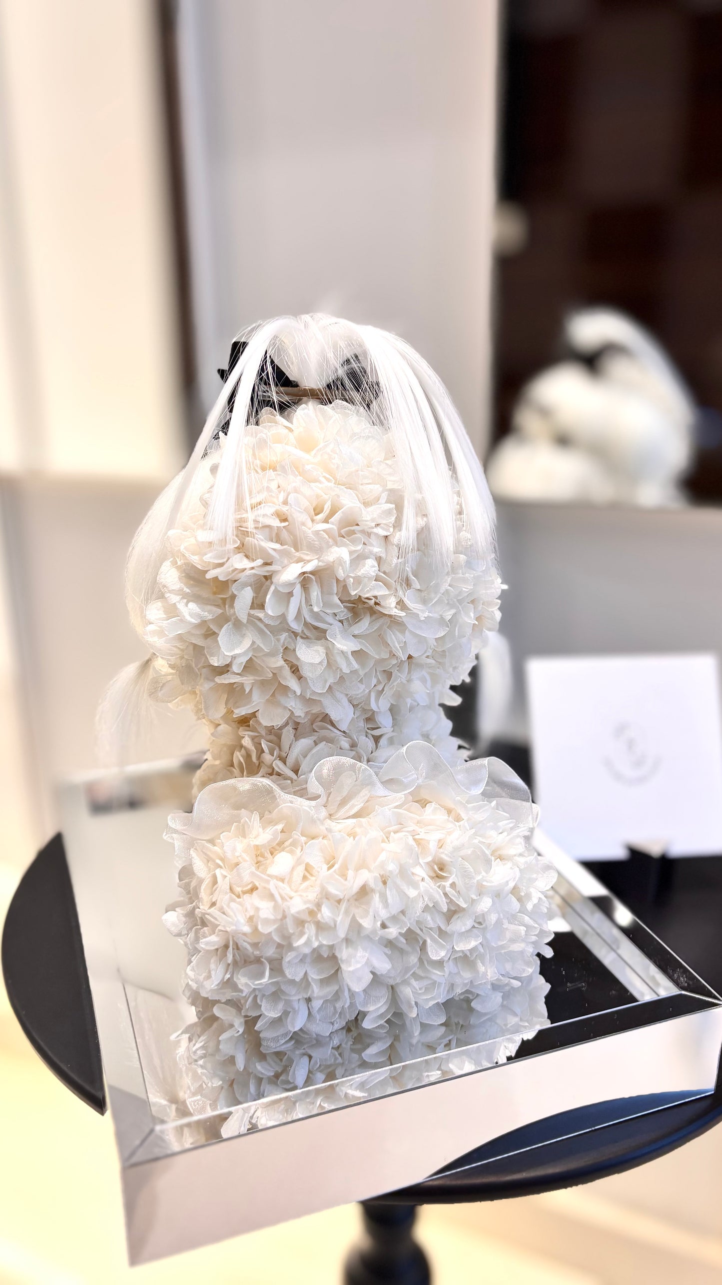 Maltese Puppy Love Everlasting Flowers Box 🖤
