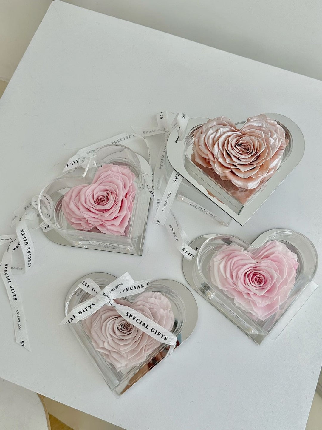 Heart Shaped Ecuador Preserved Rose