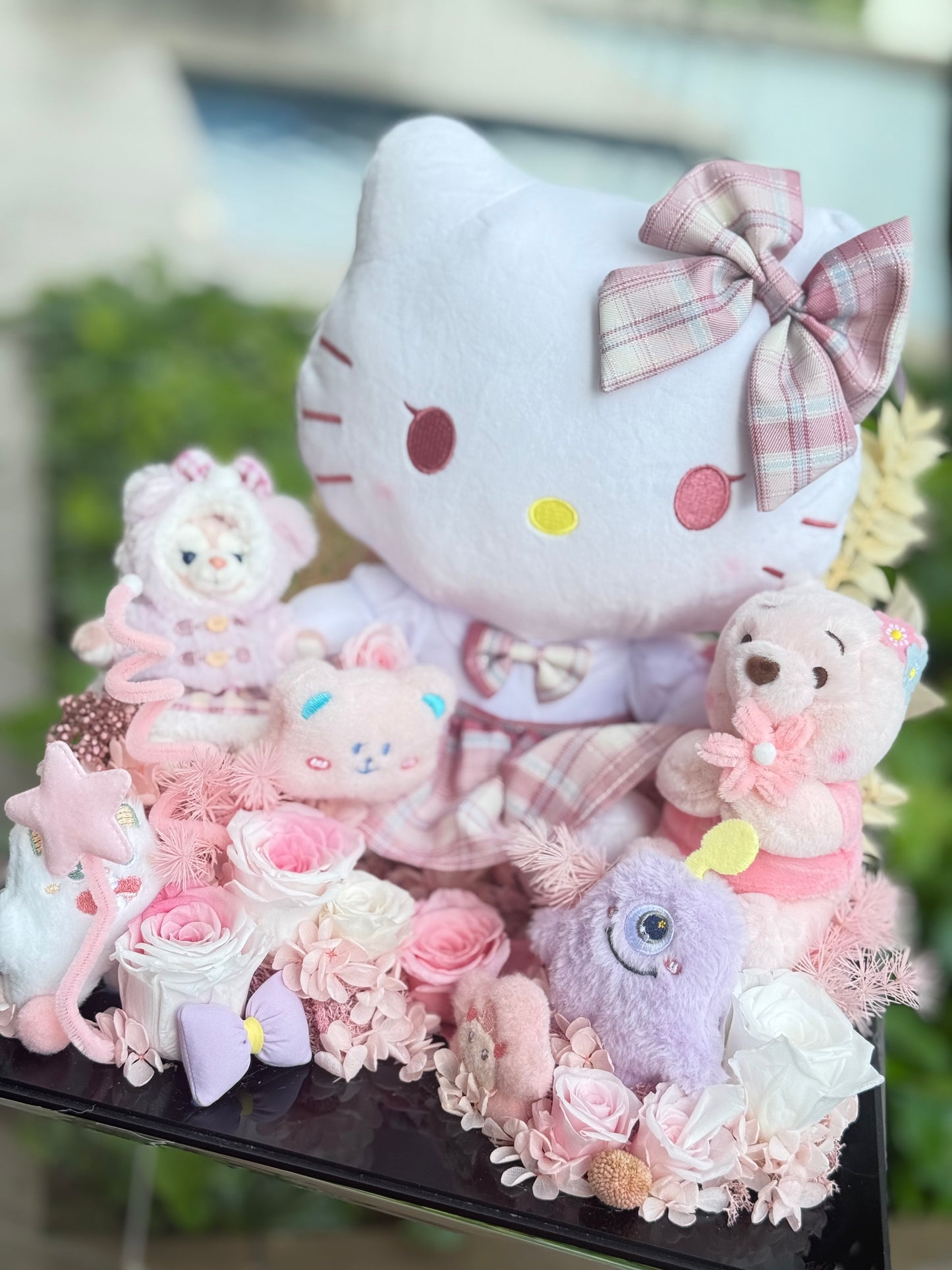 Kitty Pink Preserved Flowers Garden 🇸🇬 SG In Stock