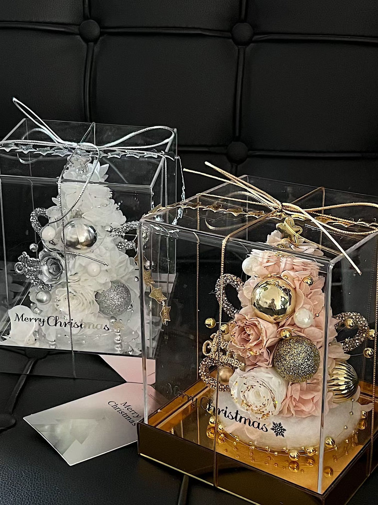 Christmas Gift Box Preserved Flowers Xmas Tree