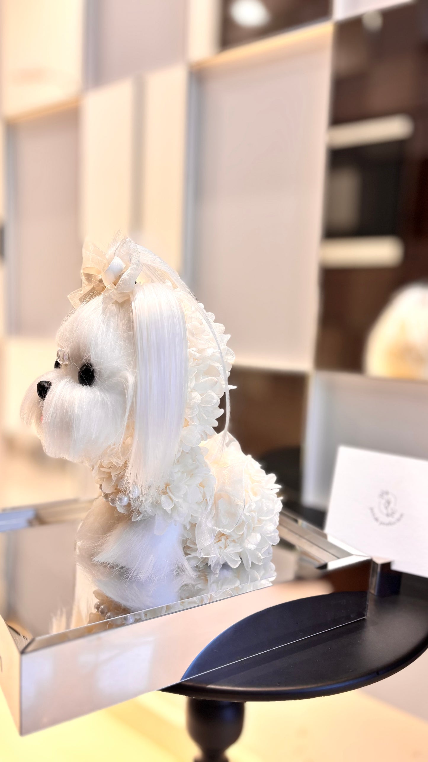 Maltese Puppy Love Everlasting Flowers Box š¤