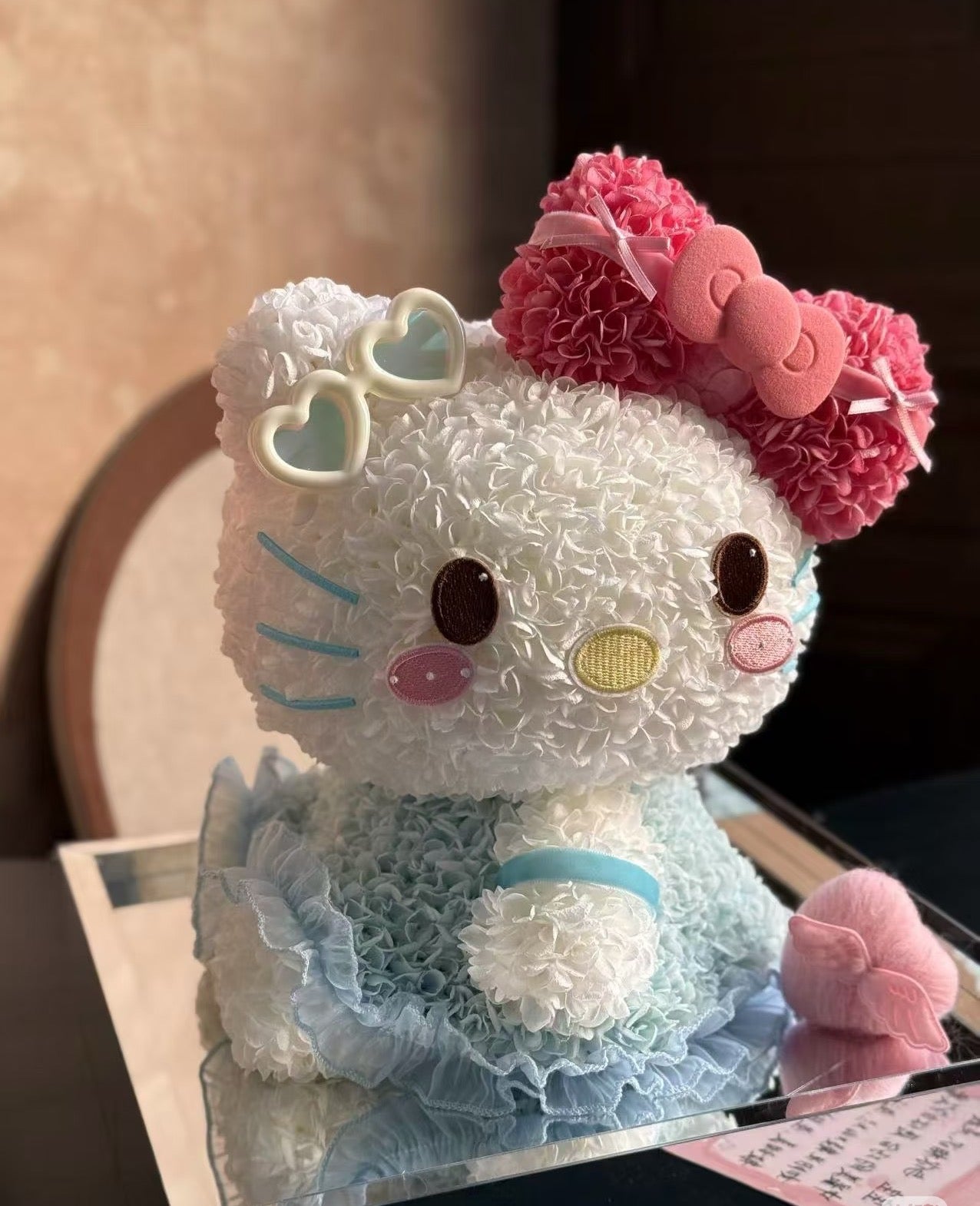 Hello Kitty 🩵 Preserved Flowers Gift Box 🇸🇬 SG In Stock