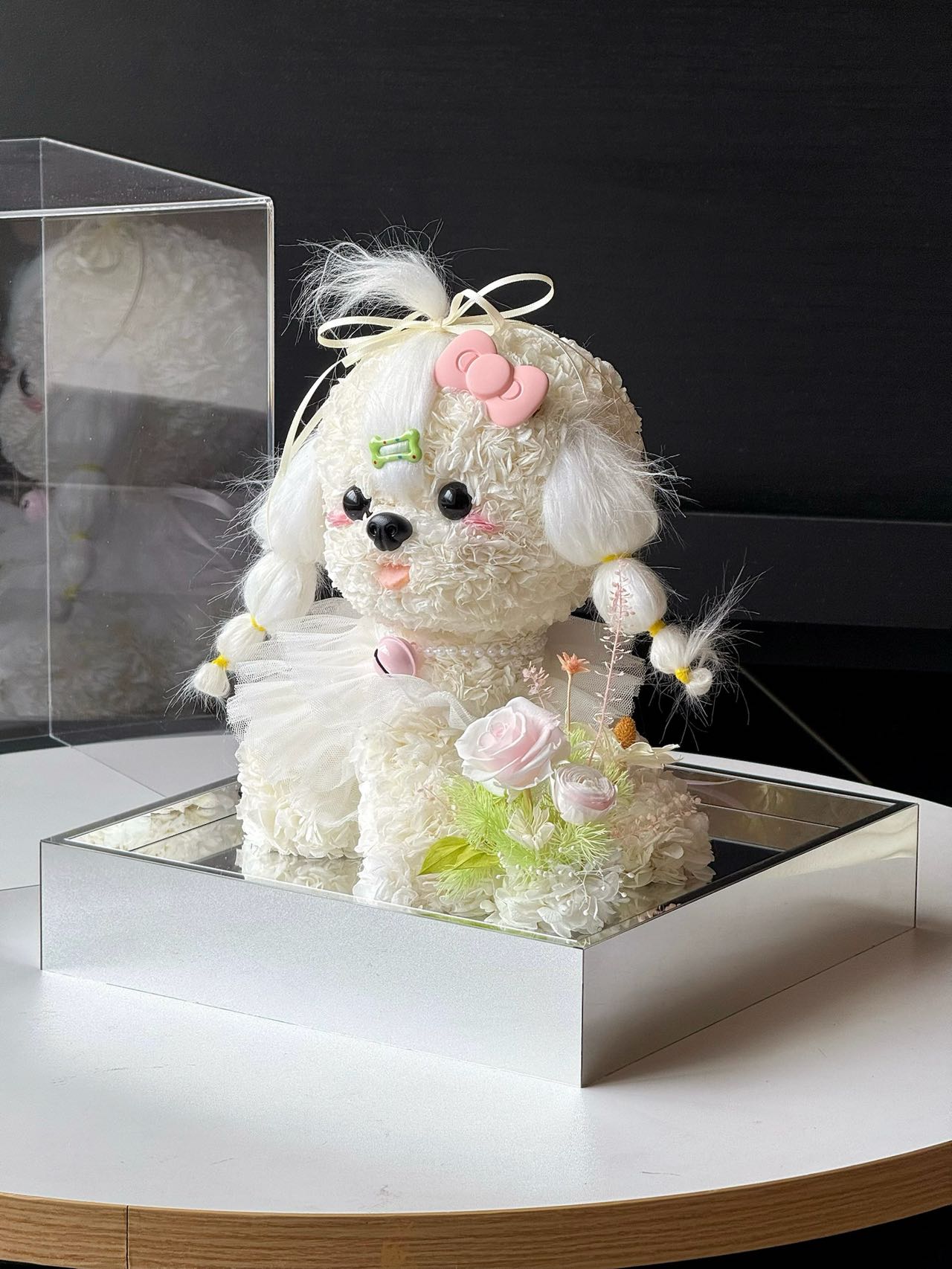 Puppy Love Little Garden Preserved Flowers Box 🇸🇬 SG In Stock