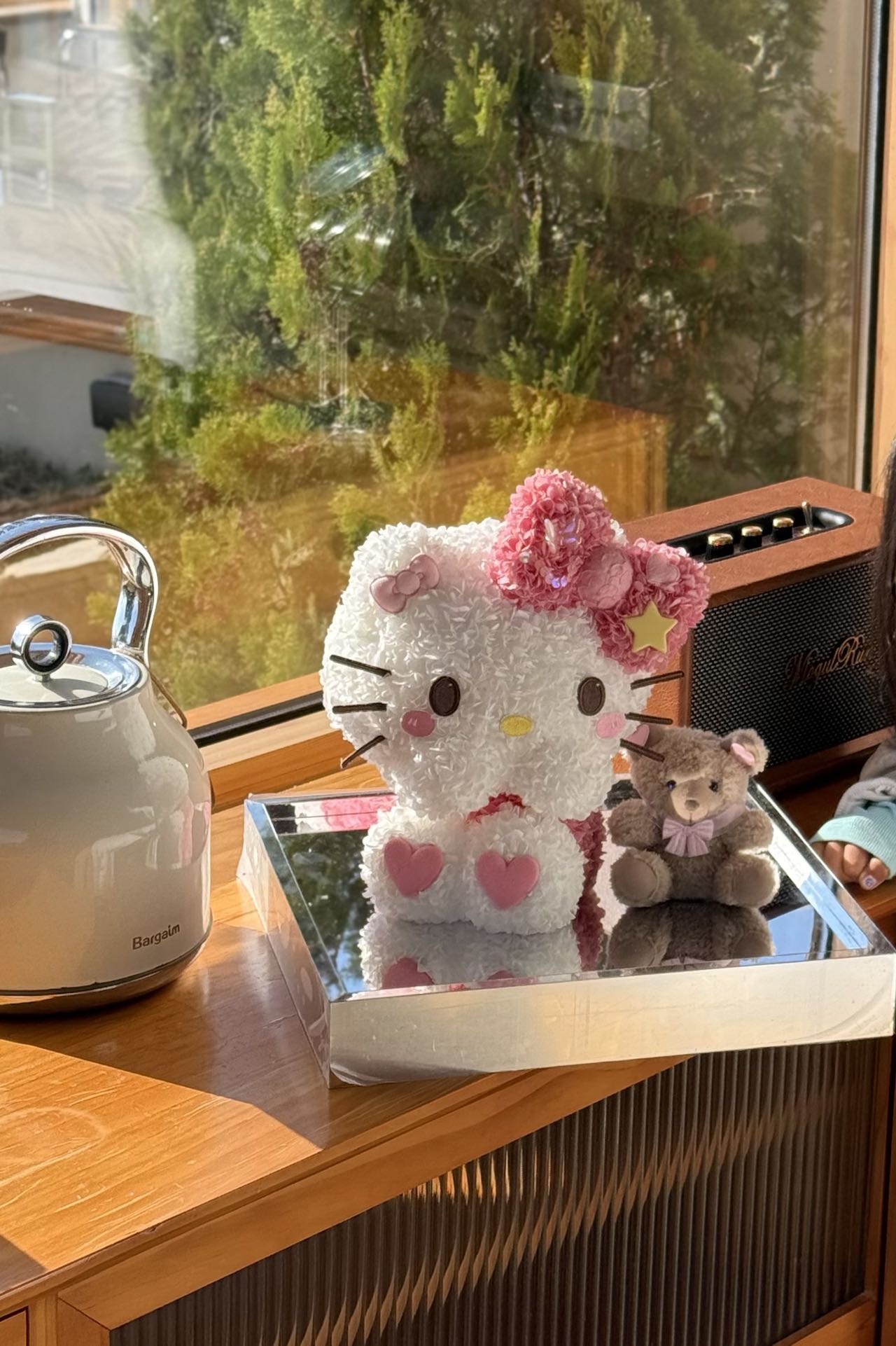 Shy Kitty & Teddy Preserved Flowers Box