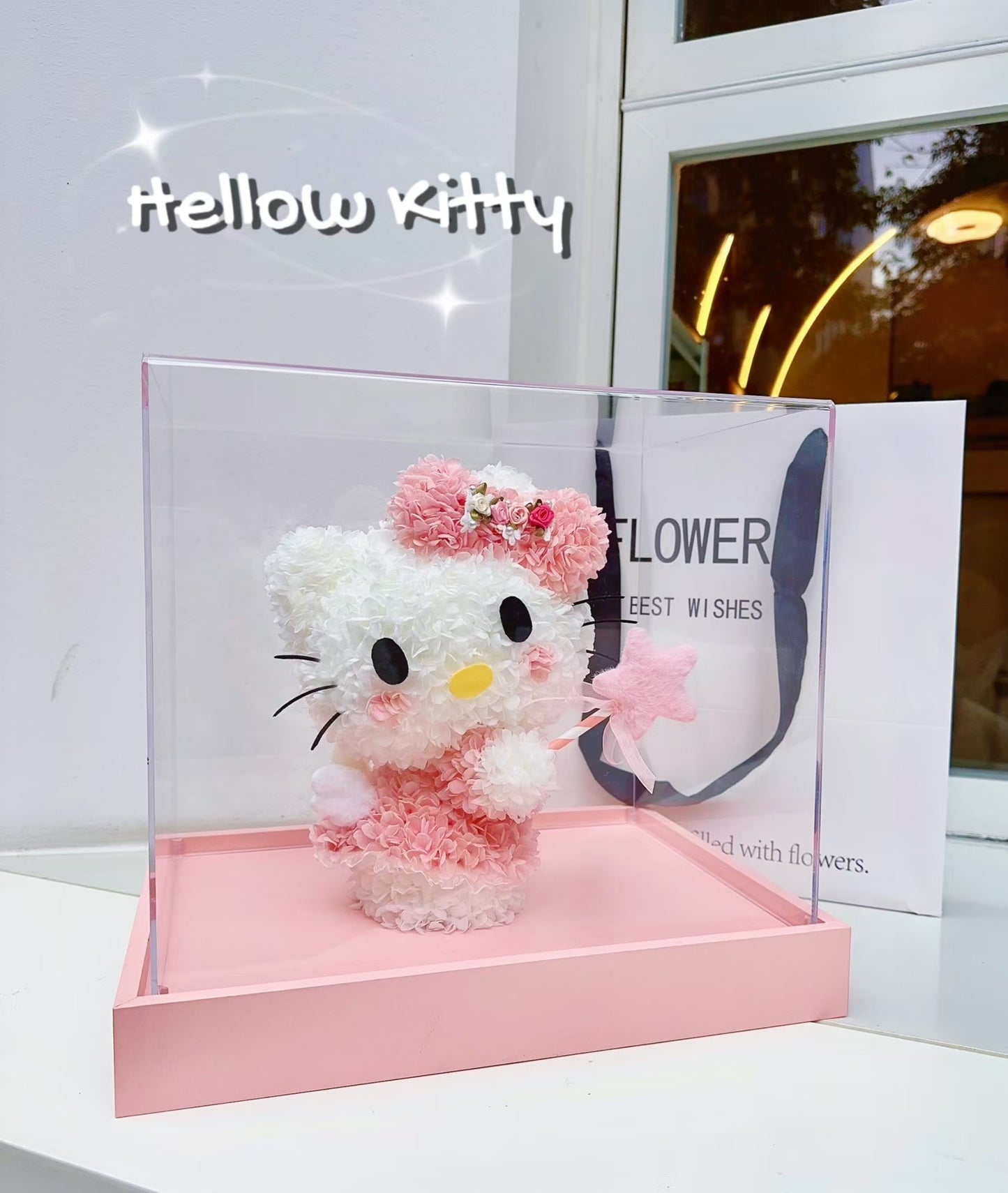 Magic Wand Kitty 🪄 Preserved Flowers Box