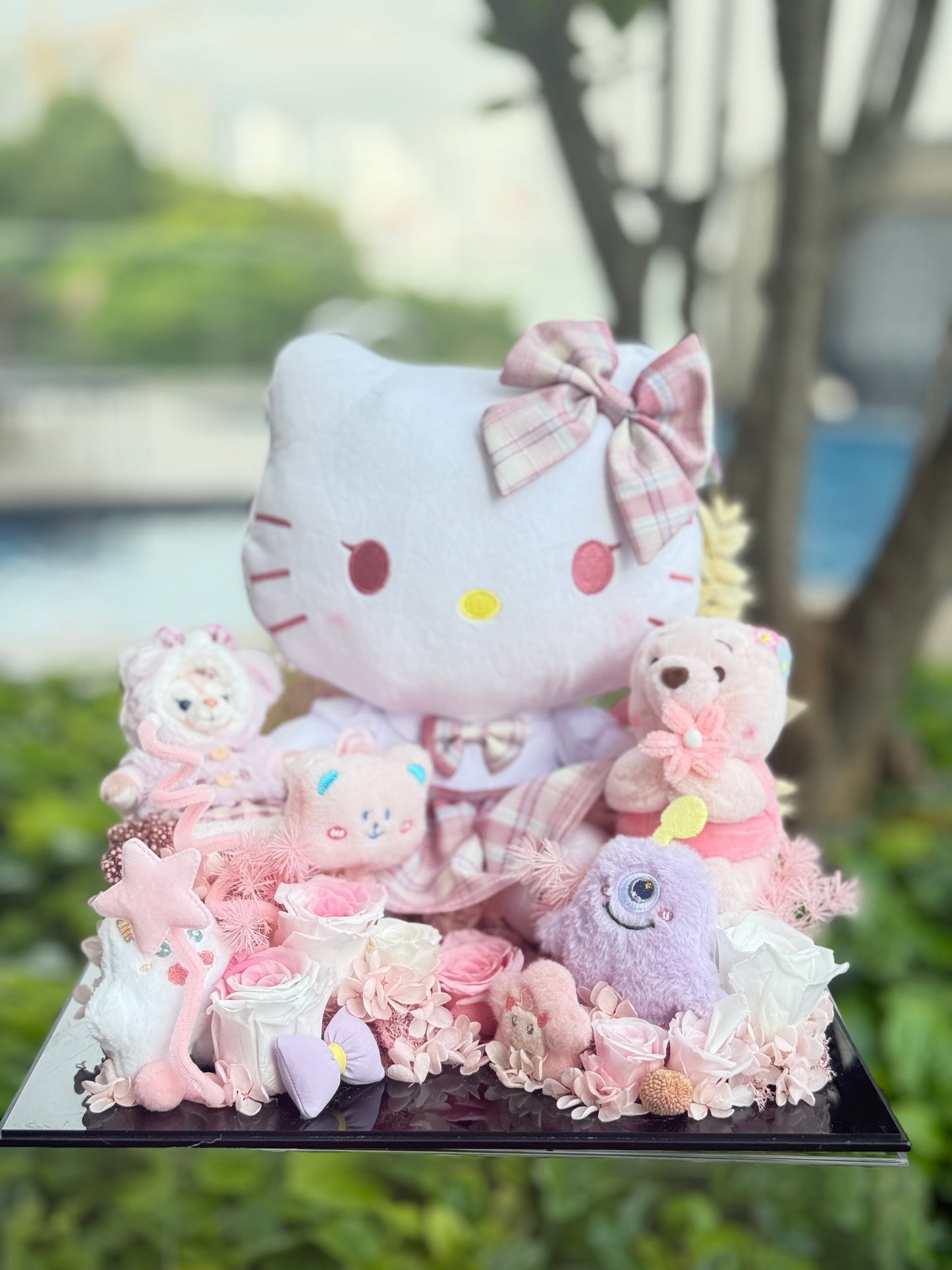 Kitty Pink Preserved Flowers Garden 🇸🇬 SG In Stock