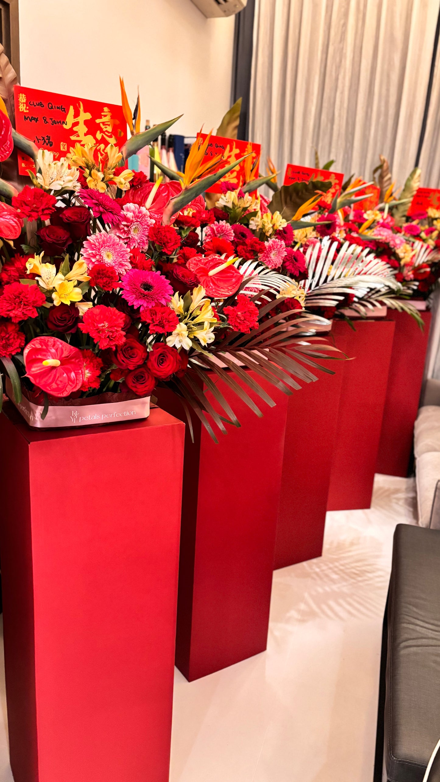 Business Grand Opening Ceremony Flowers Stand Single Size