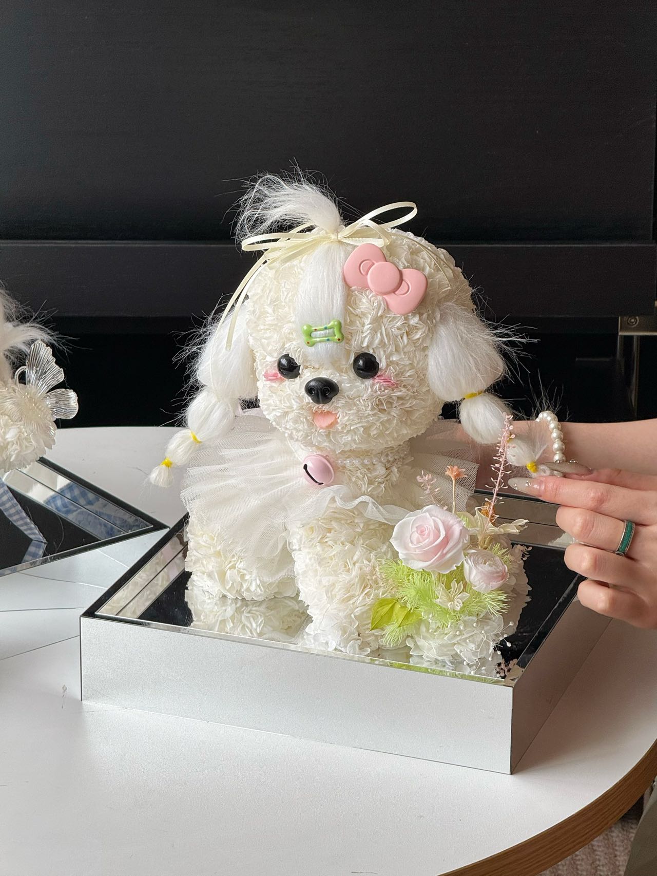 Puppy Love Little Garden Preserved Flowers Box 🇸🇬 SG In Stock