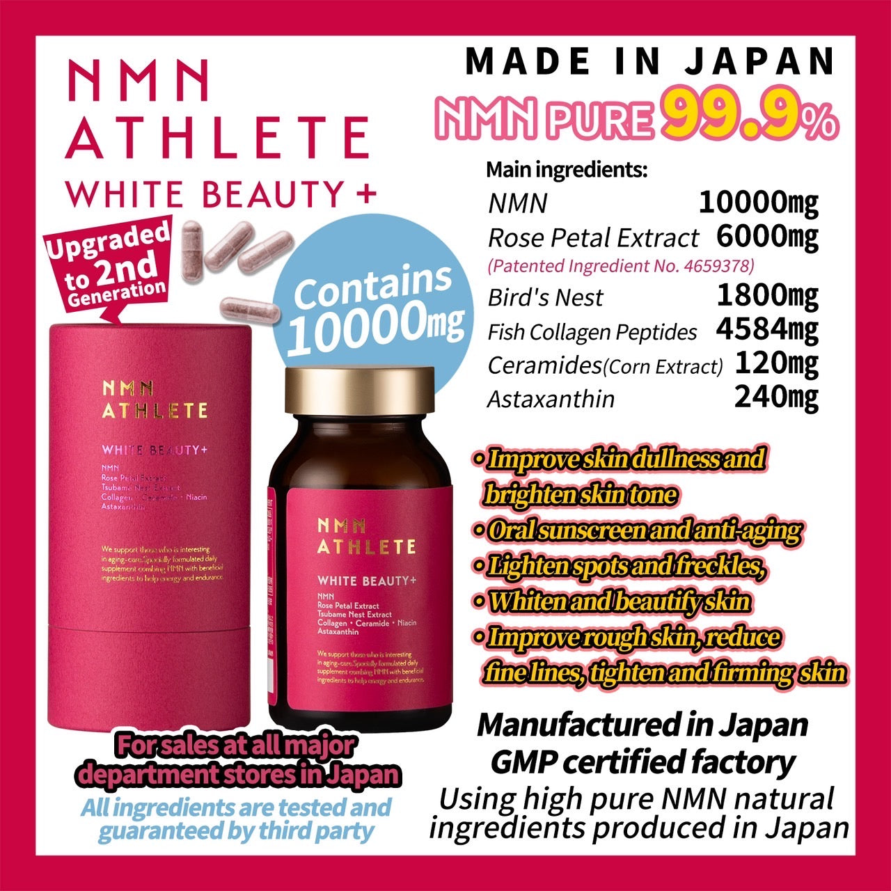 Mother’s Day NMN White Beauty+ Fresh Flowers Gift Box 🇸🇬 SG In Stock
