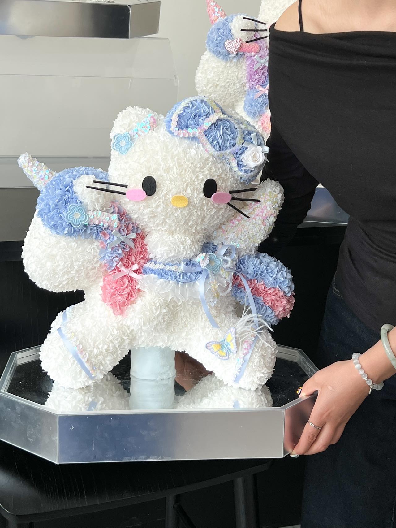 Unicorn Kitty Preserved Flowers Box 🇸🇬 SG In Stock
