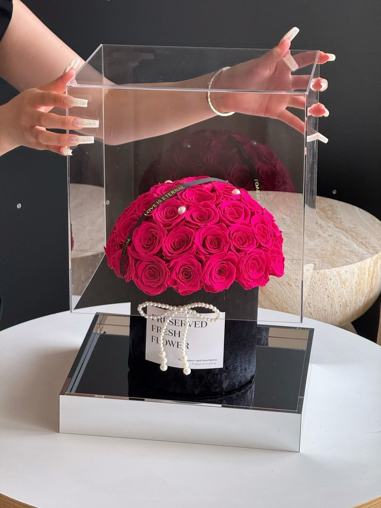 Floyd Mushroom Preserved Flowers Box