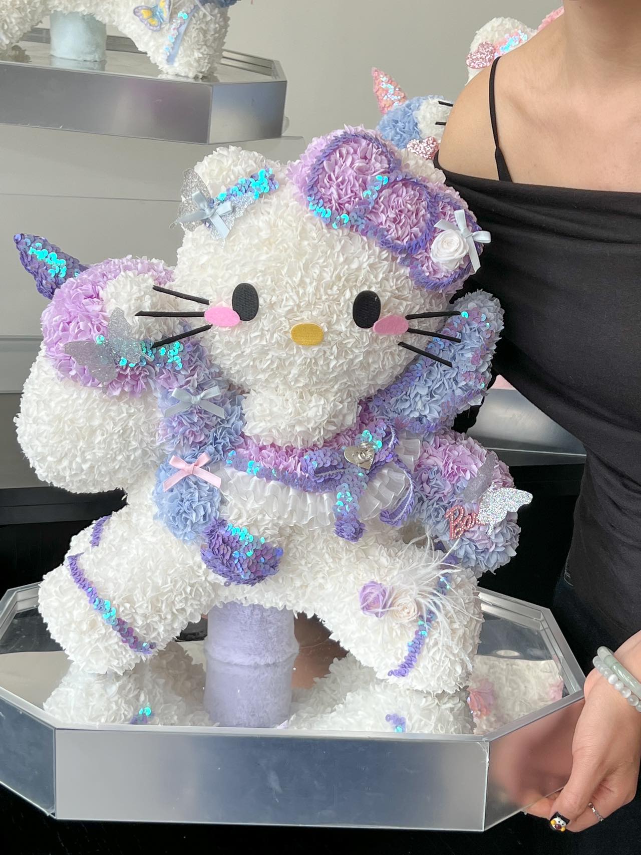Unicorn Kitty Preserved Flowers Box 🇸🇬 SG In Stock