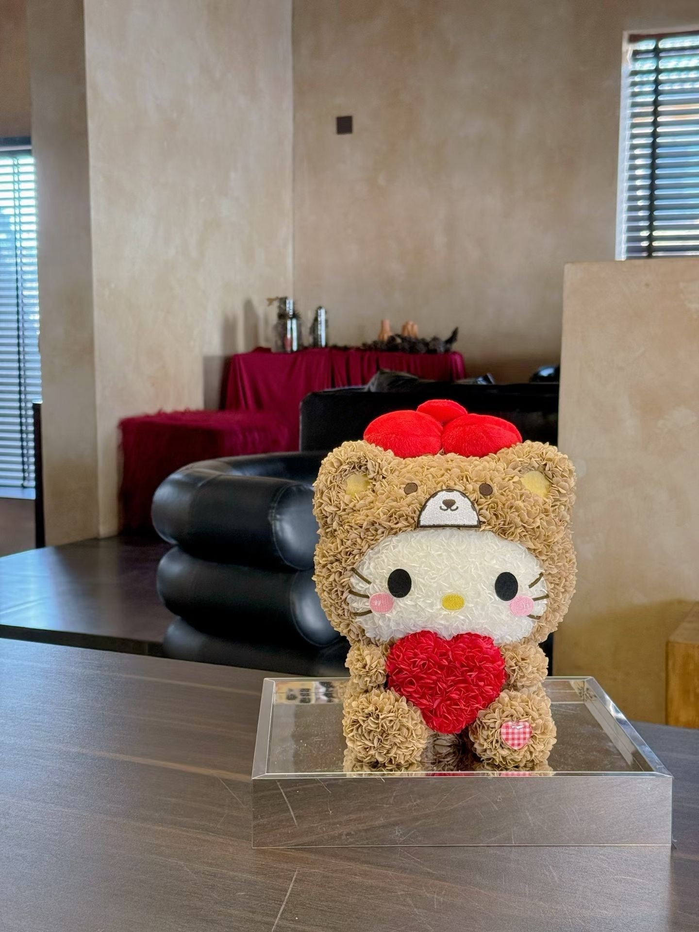 Teddy Head Kitty Preserved Flowers Box 🇸🇬 SG In stock