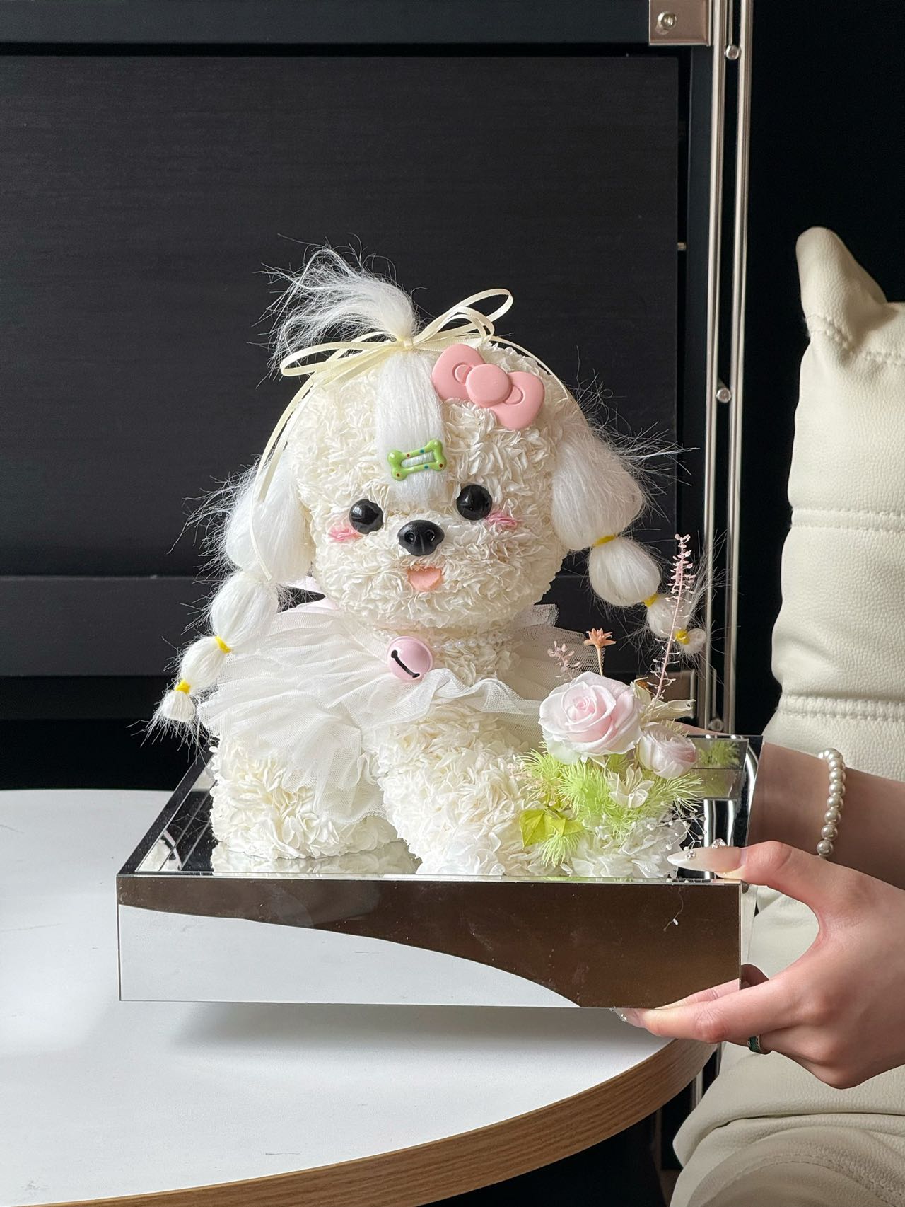 Puppy Love Little Garden Preserved Flowers Box 🇸🇬 SG In Stock