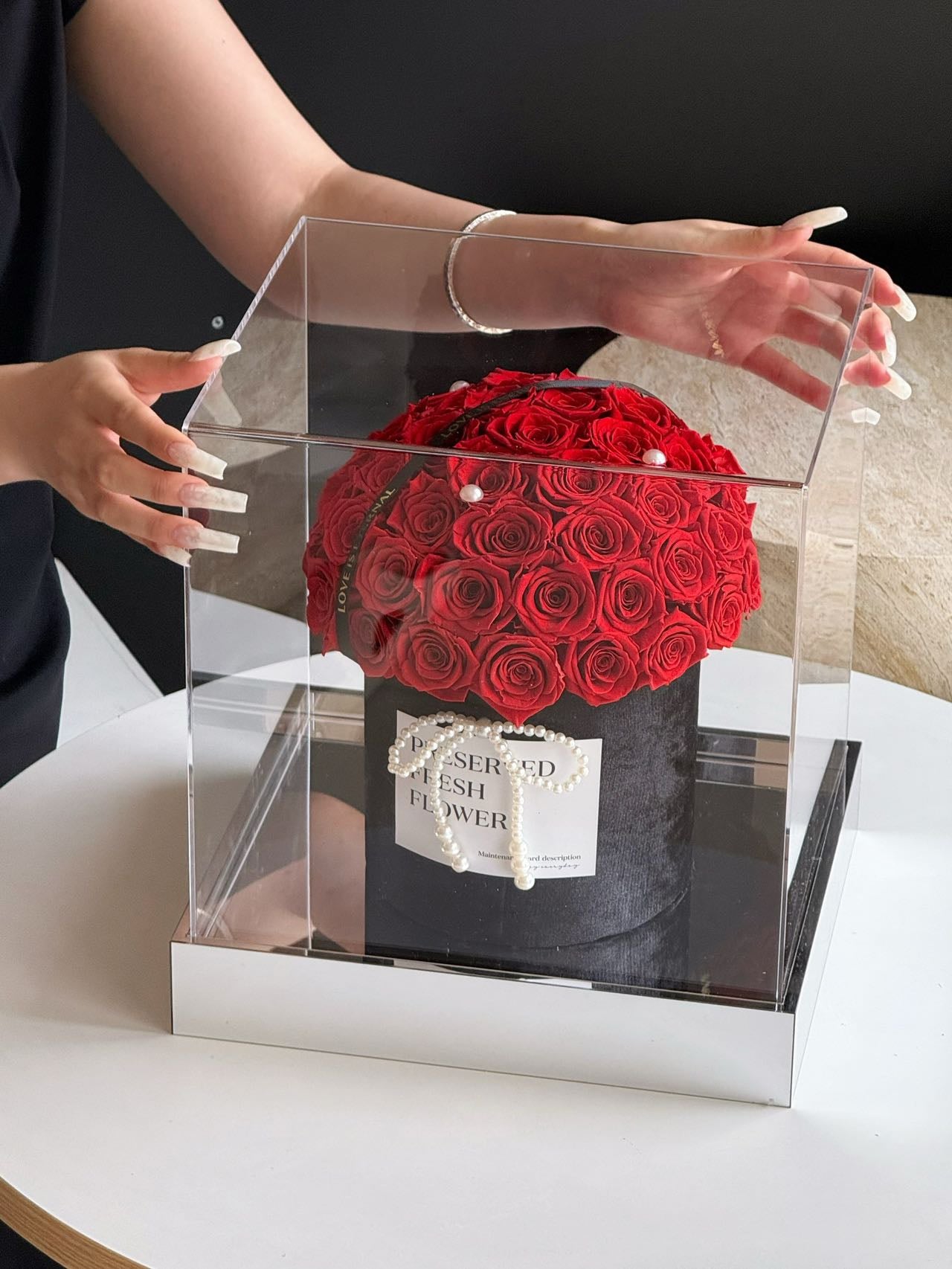 Mushroom Preserved Flowers Box