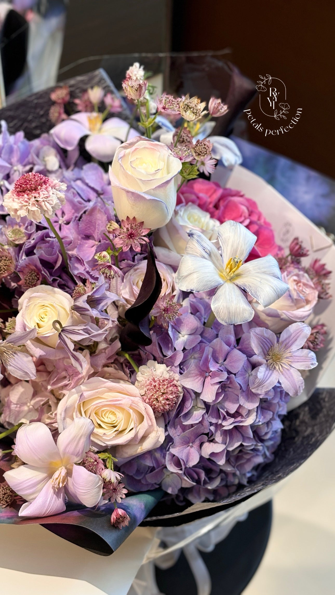 Monet Garden Purple Romance Bouquet 💜 Fresh Flowers