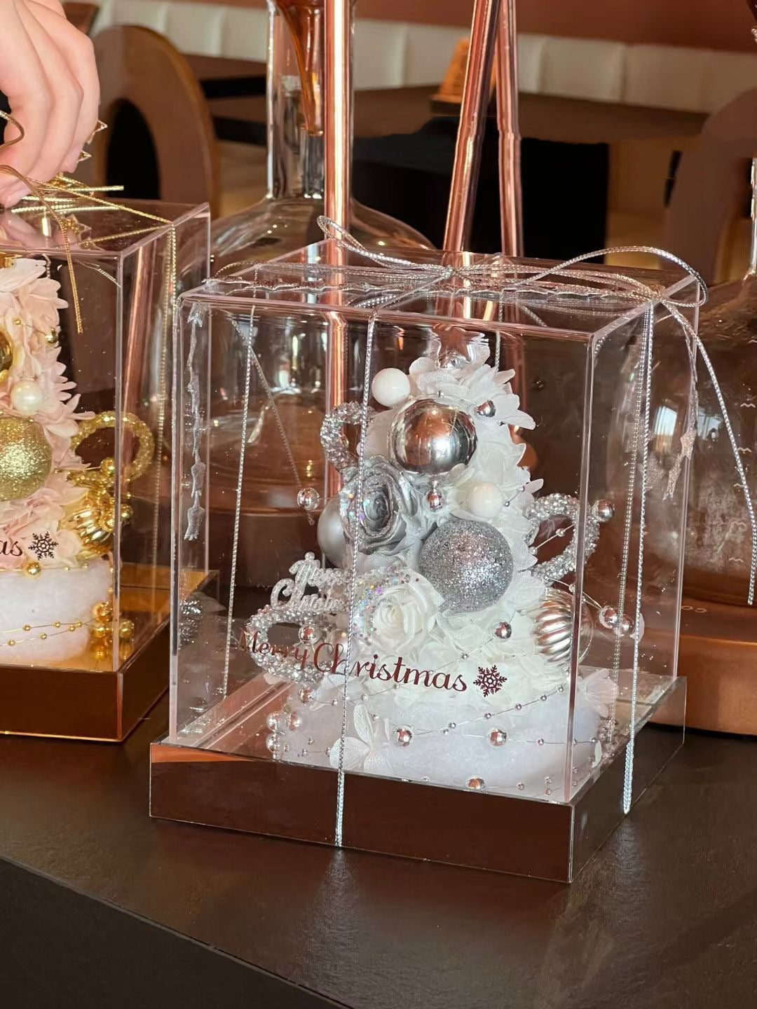 Christmas Gift Box Preserved Flowers Xmas Tree