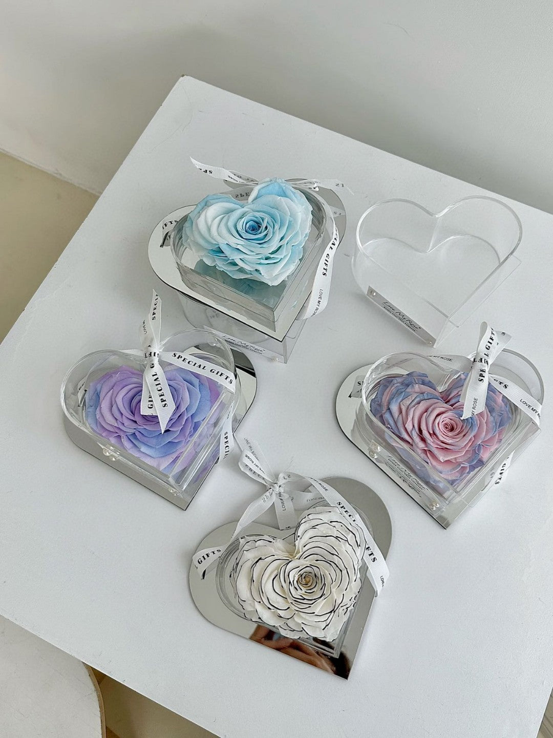 Heart Shaped Ecuador Preserved Rose