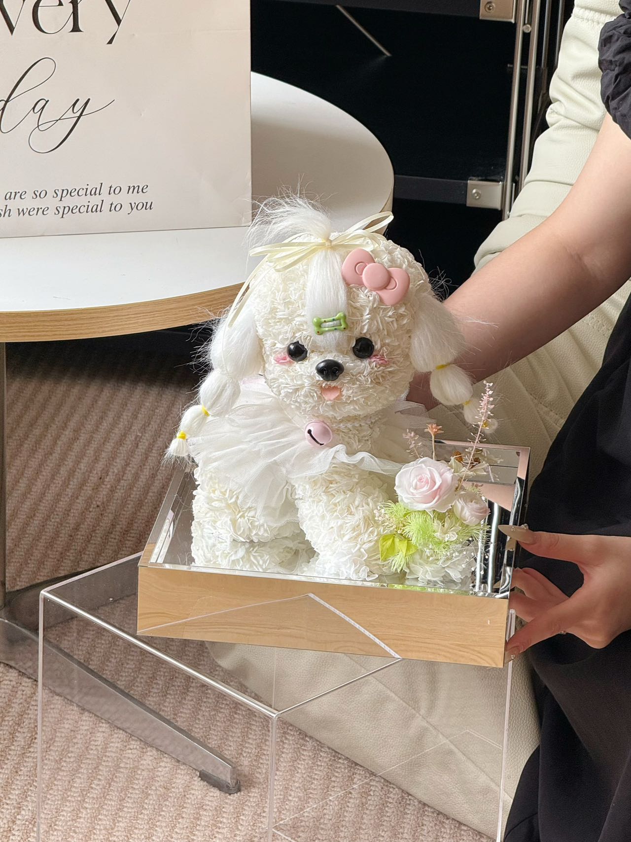 Puppy Love Little Garden Preserved Flowers Box 🇸🇬 SG In Stock