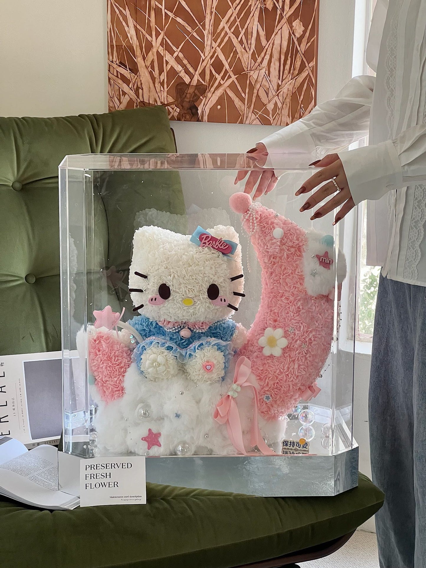Kitty Full Moon ๐ง๐ป Preserved Flowers Box ๐ธ๐ฌ SG In Stock