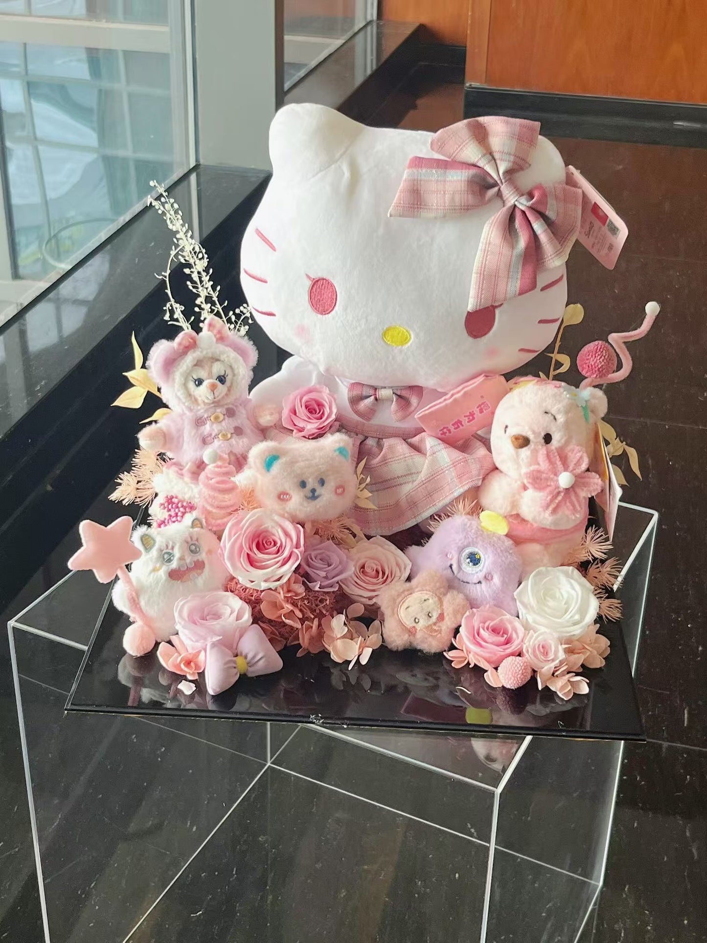 Kitty Pink Preserved Flowers Garden 🇸🇬 SG In Stock