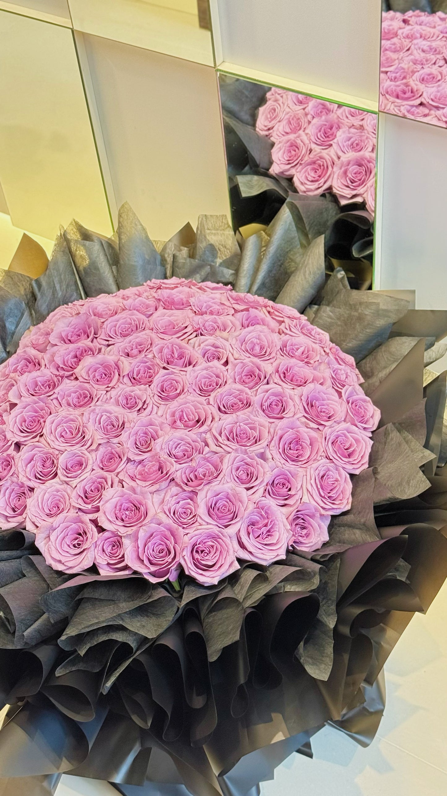 Premium Fresh Roses Bouquet ๐ 60stk