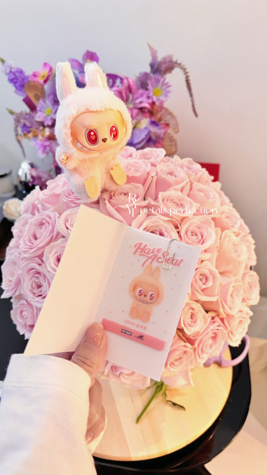 Labubu Fresh Roses Gift Box