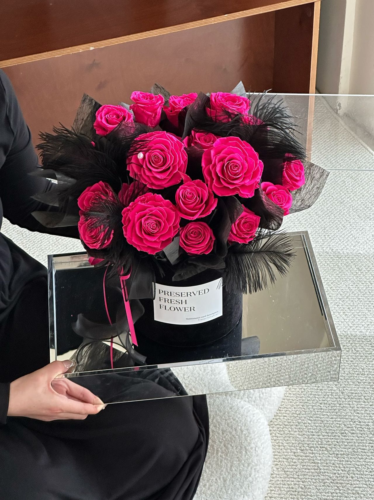 Ecuador Preserved Roses Fur Gift Box 🇸🇬 SG In Stock
