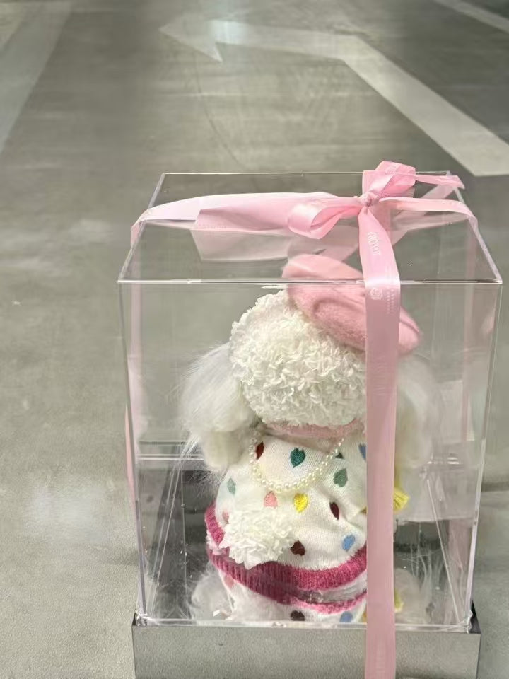 Pink Hat 👒 Puppy Love Preserved Flowers Box 🇸🇬 SG In Stock