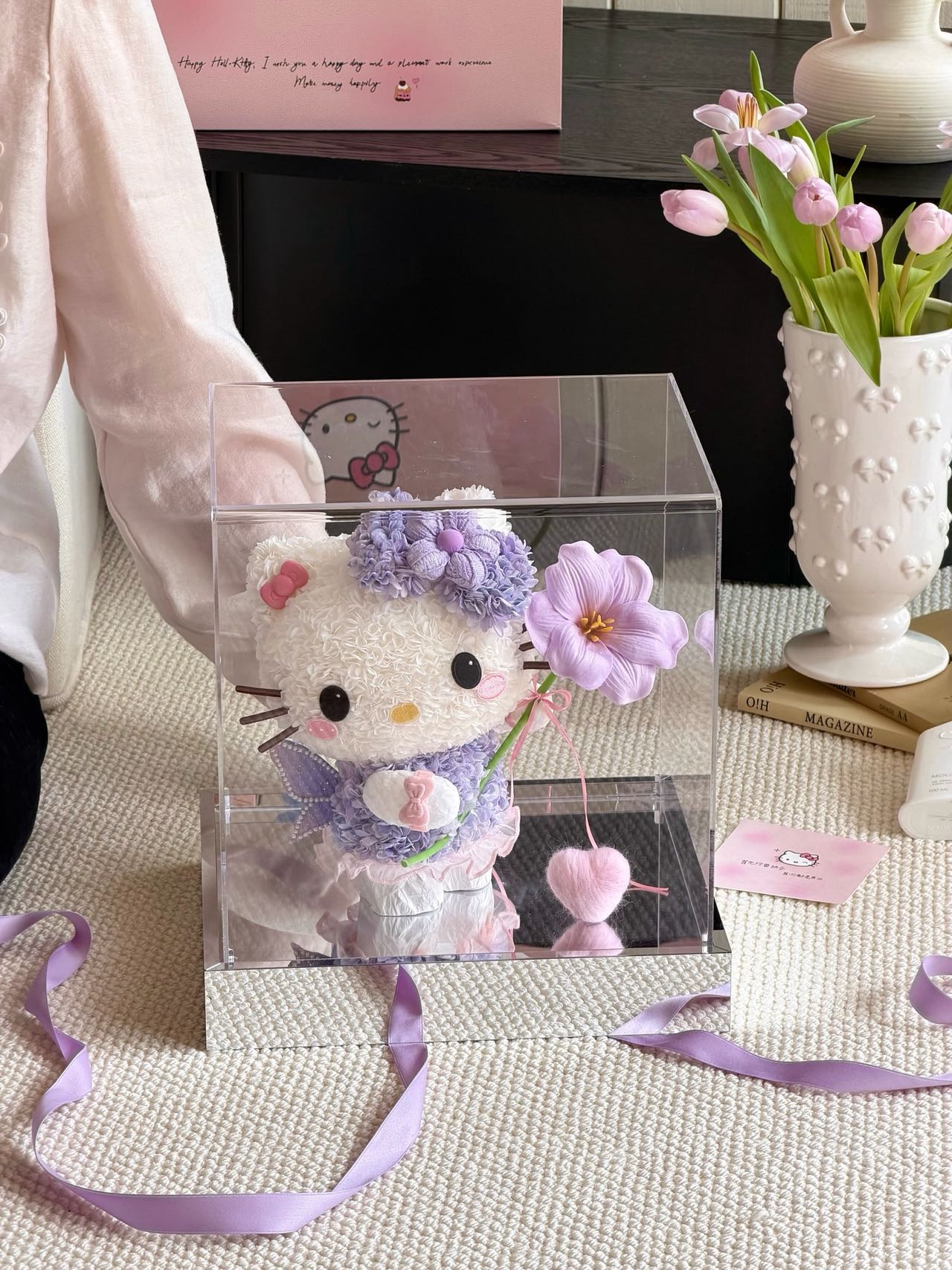 Fairy Kitty Preserved Flowers Box