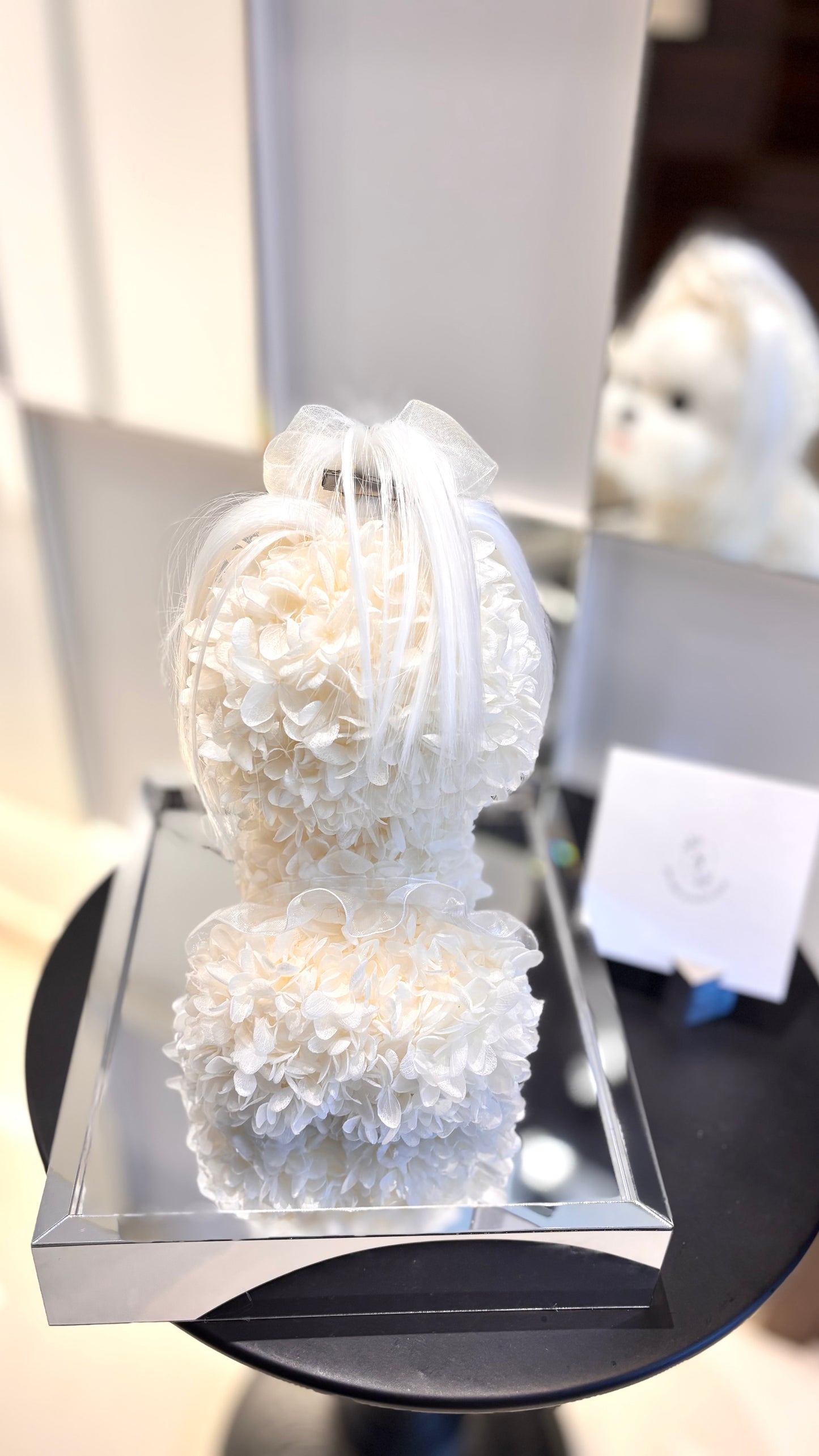 Maltese Puppy Love Everlasting Flowers Box 🤍