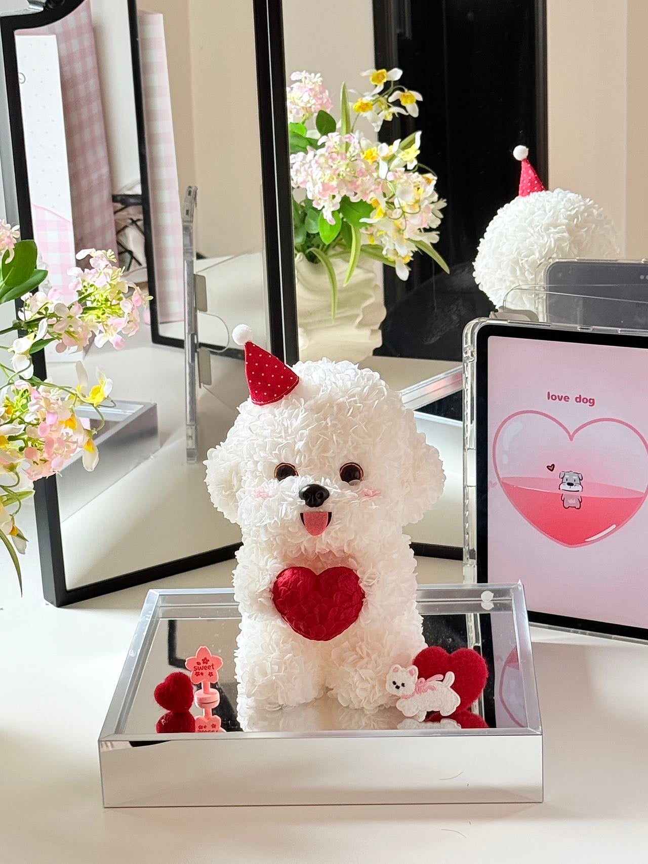 Puppy Love Preserved Flowers Box ❤️