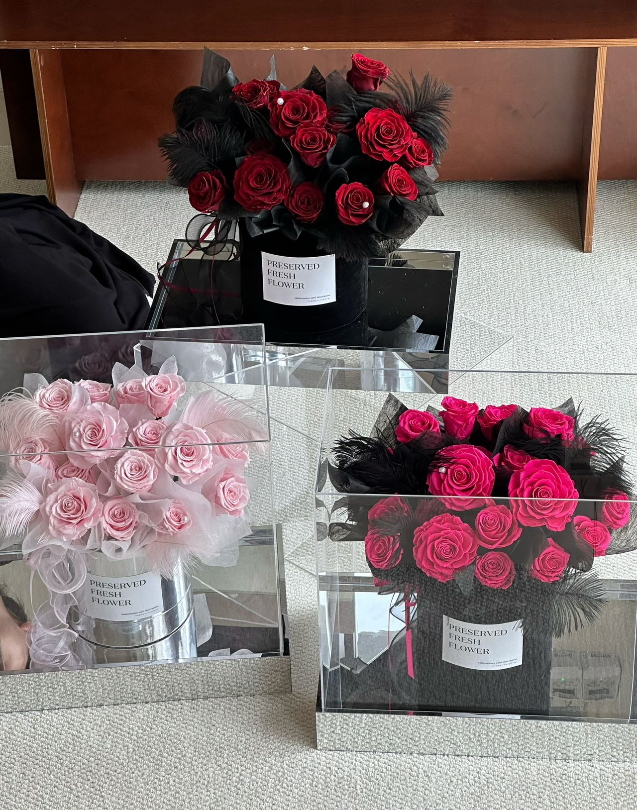 Ecuador Preserved Roses Fur Gift Box 🇸🇬 SG In Stock