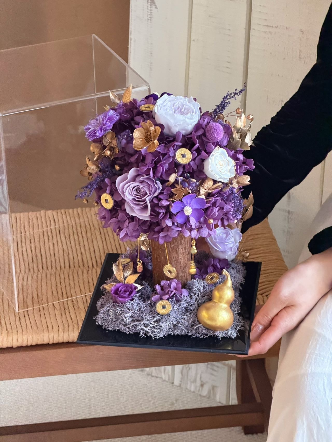 Lucky Tree Preserved Flowers Box 💜